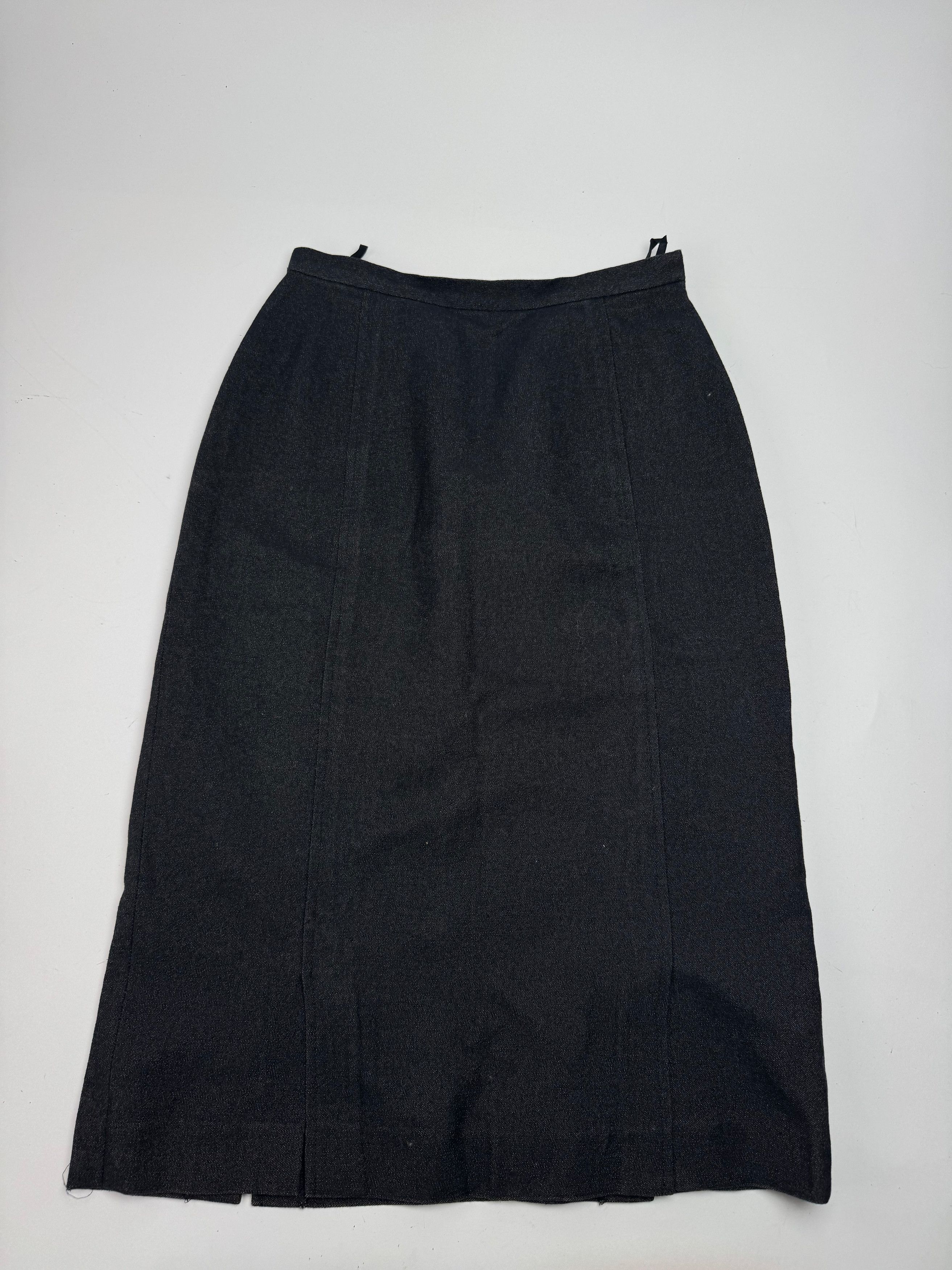 Balenciaga Vintage Wool Skirt Black 34/XS Size 25" / US 0 / IT 36 - 4 Thumbnail
