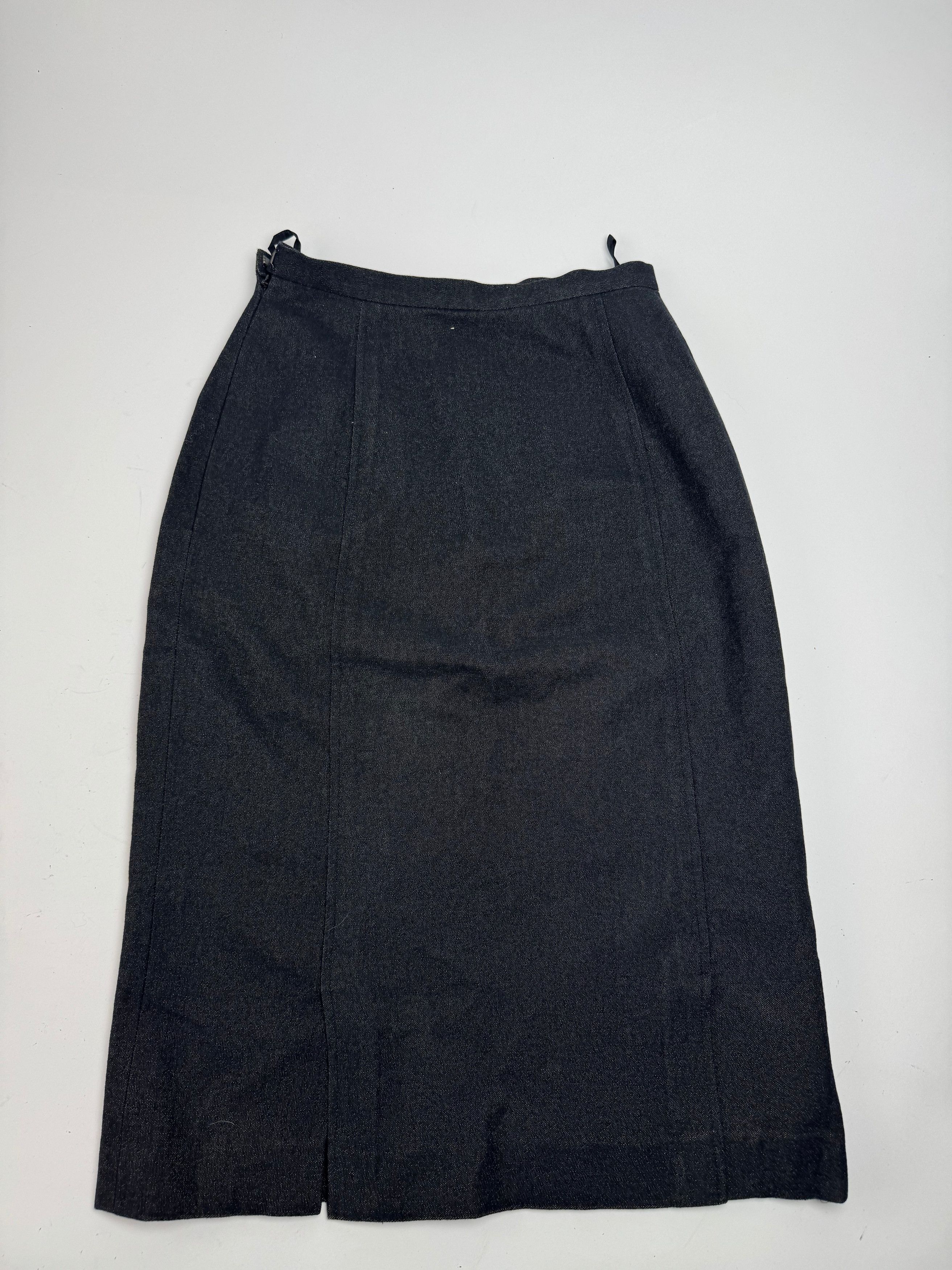 Balenciaga Vintage Wool Skirt Black 34/XS Size 25" / US 0 / IT 36 - 6 Thumbnail