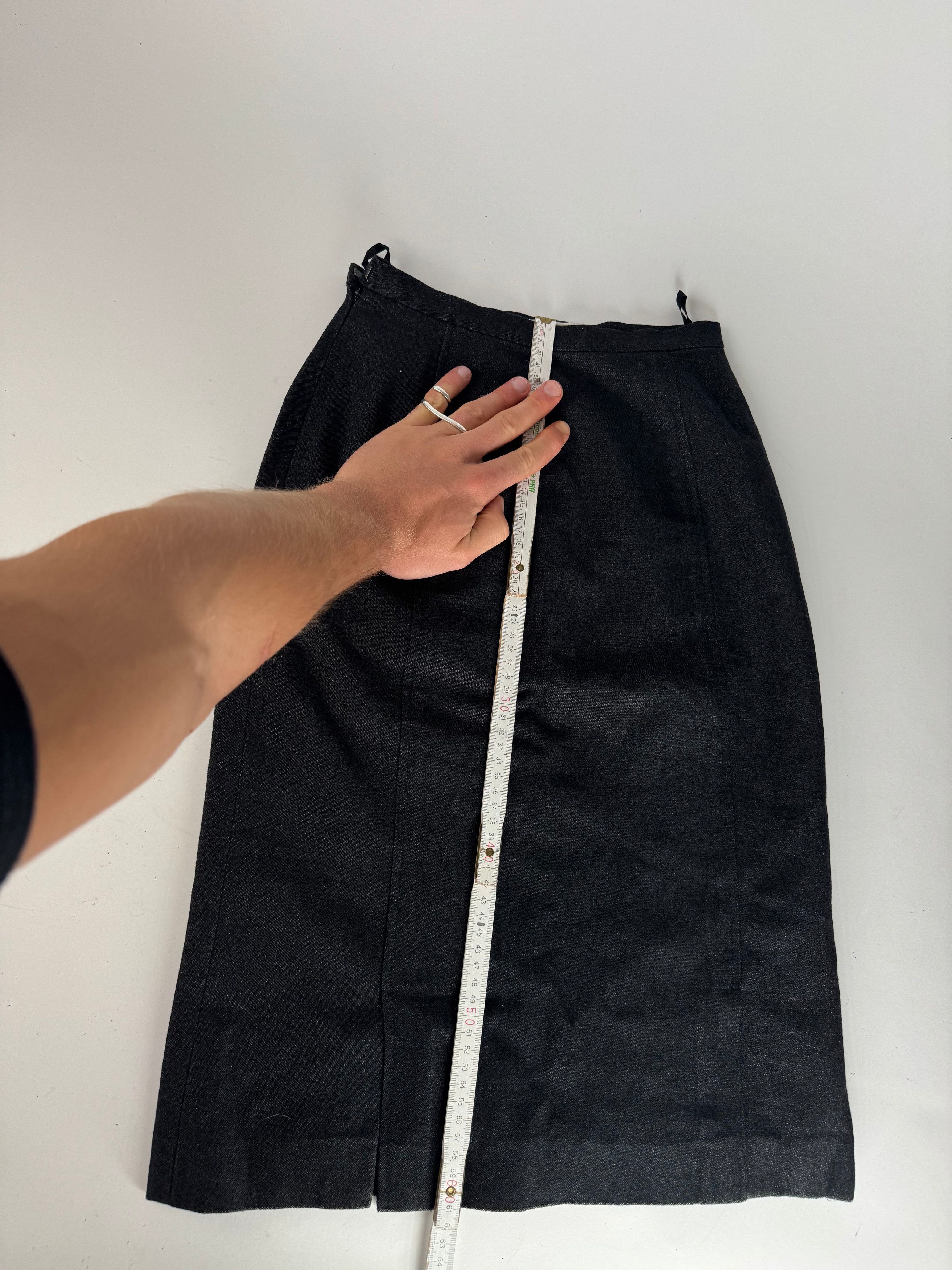 Balenciaga Vintage Wool Skirt Black 34/XS Size 25" / US 0 / IT 36 - 10 Thumbnail