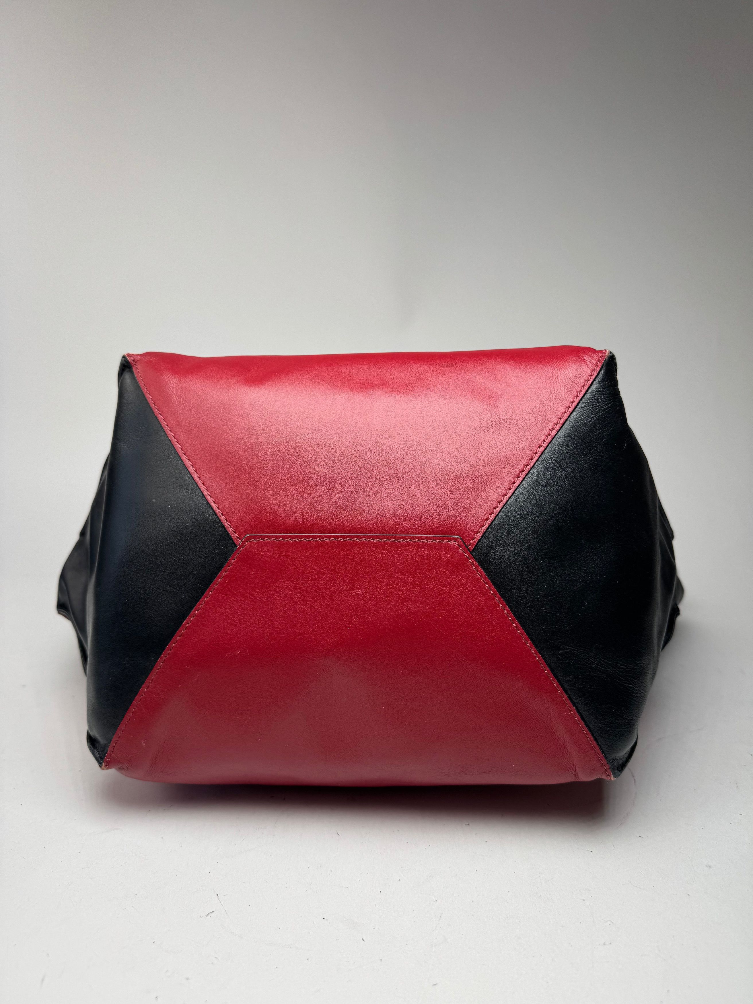 Marni Vintage Leather Shopper Black Red Size ONE SIZE - 13 Thumbnail
