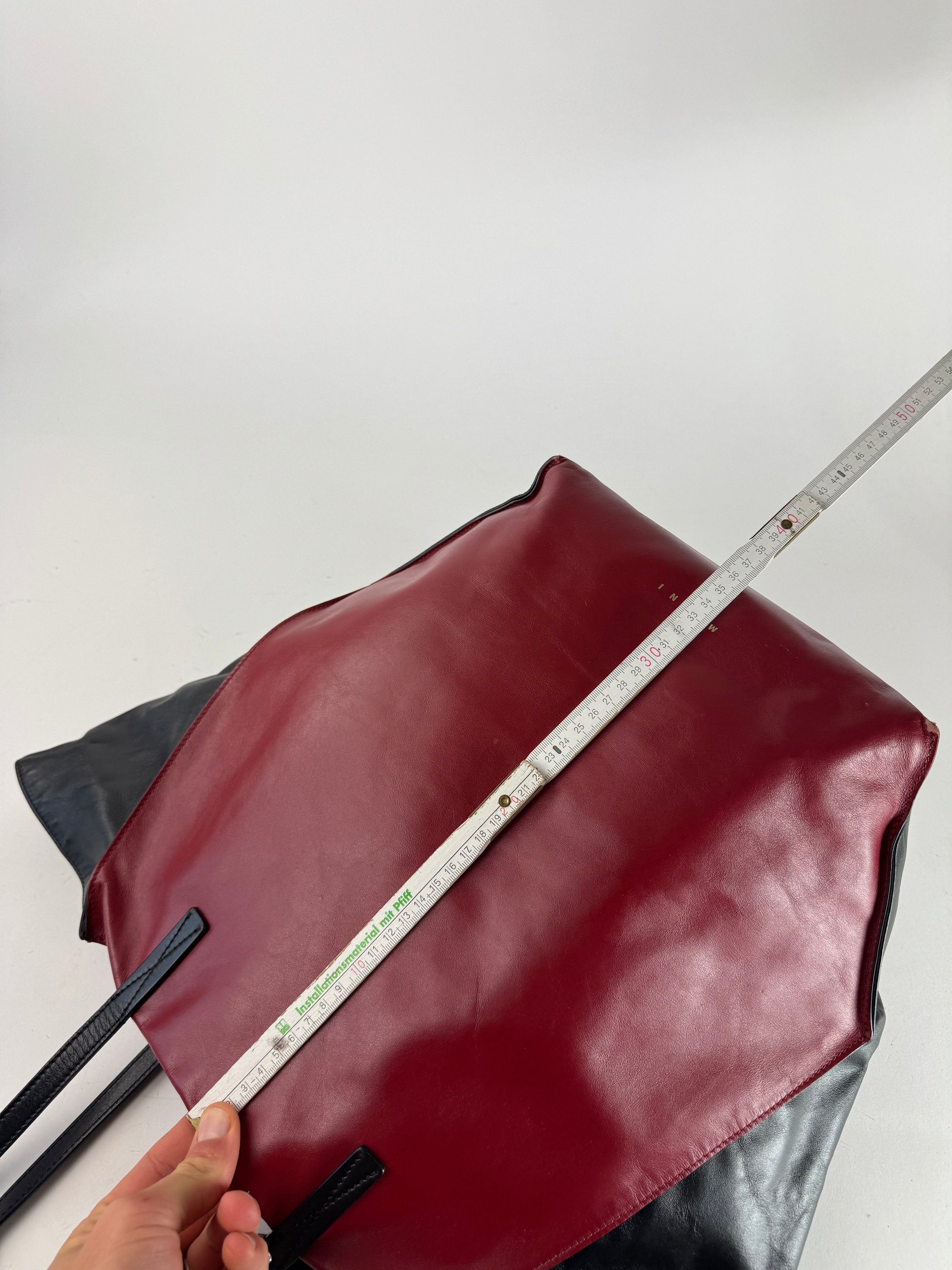 Marni Vintage Leather Shopper Black Red Size ONE SIZE - 15 Thumbnail