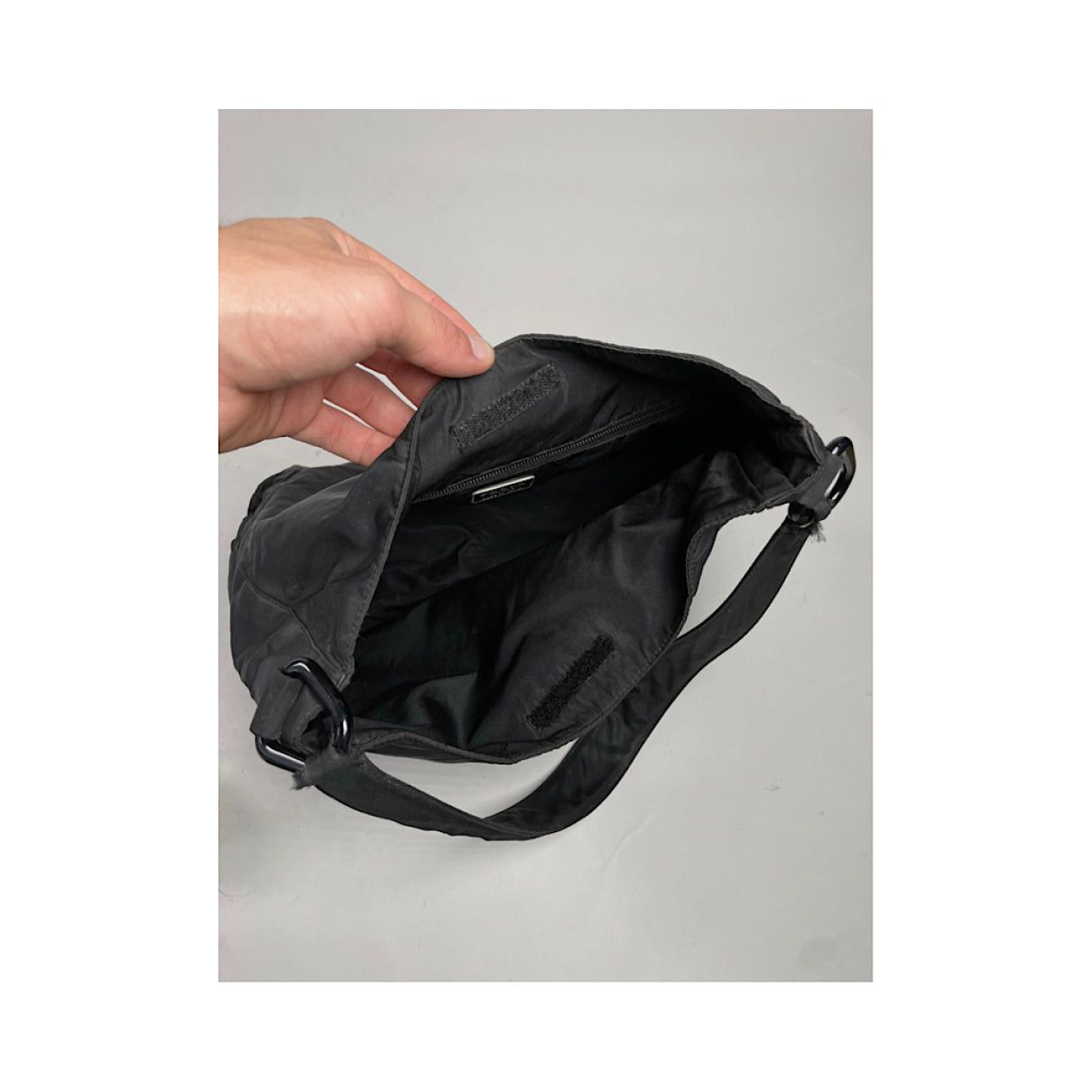 Prada Cleo Black Polyester Handbag Size ONE SIZE - 2 Thumbnail