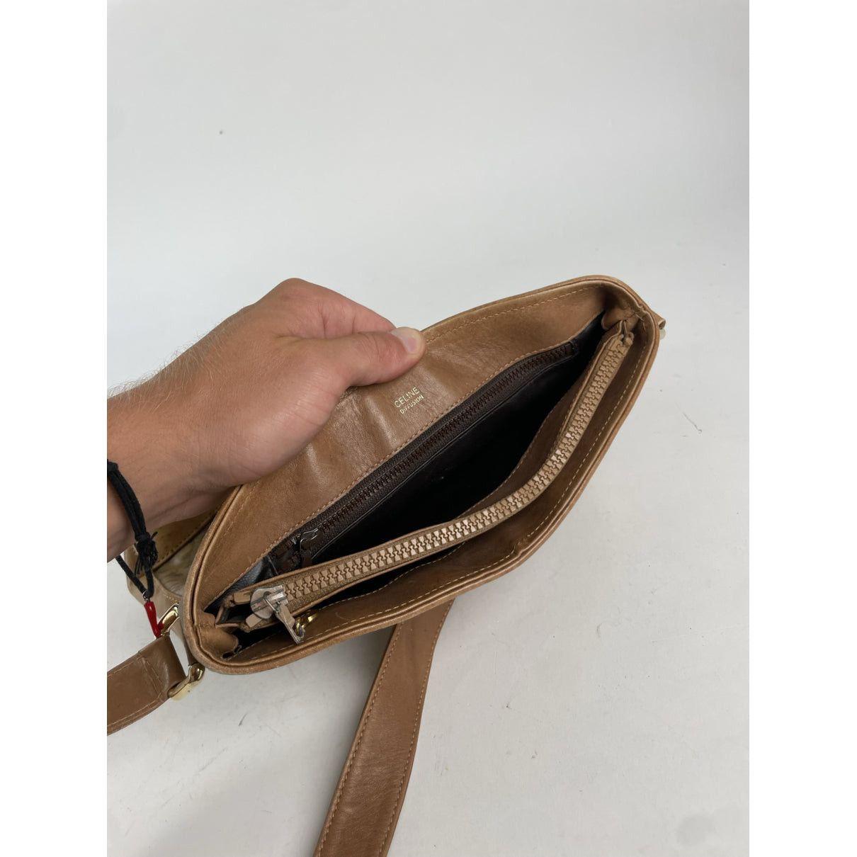 Celine SAC SEAU Brown Leather Handbag Size ONE SIZE - 2 Thumbnail