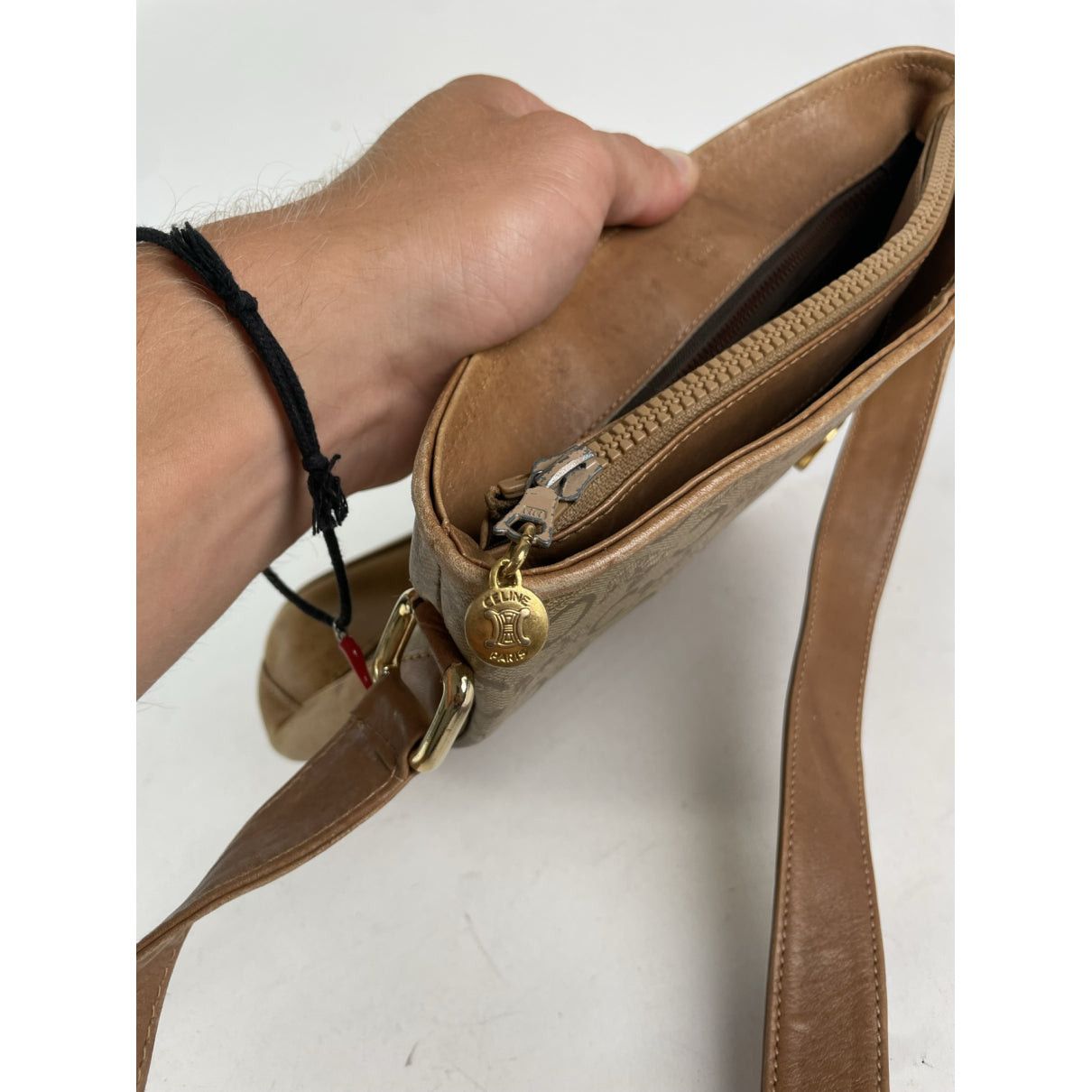 Celine SAC SEAU Brown Leather Handbag Size ONE SIZE - 3 Thumbnail