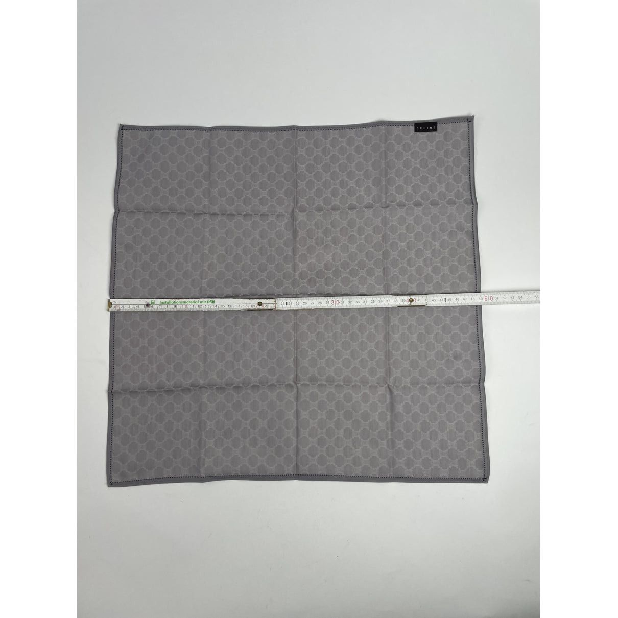 Celine Silver Silk Scarf Size ONE SIZE - 5 Thumbnail
