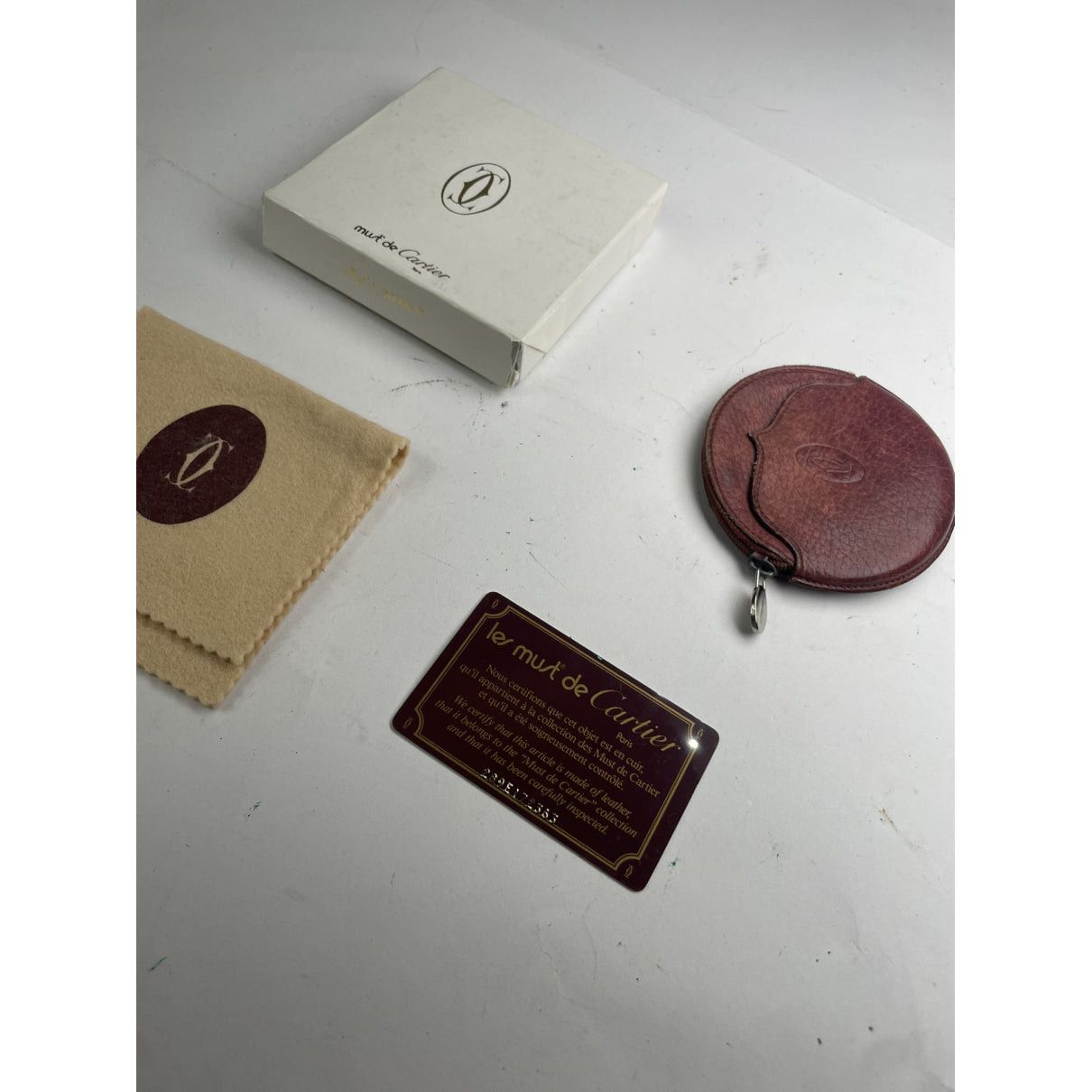 Cartier Burgundy Leather Purse Size ONE SIZE - 5 Thumbnail