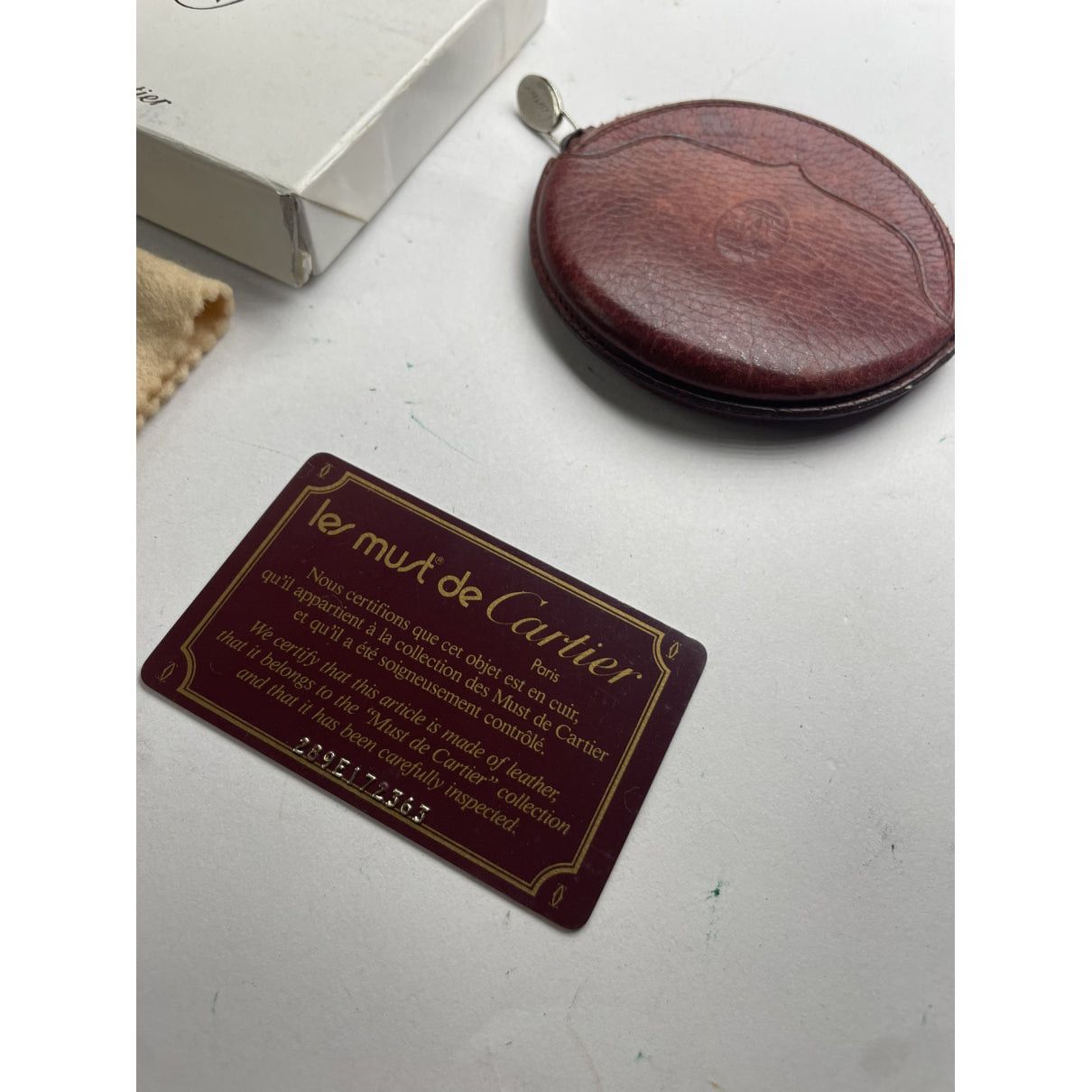Cartier Burgundy Leather Purse Size ONE SIZE - 2 Thumbnail