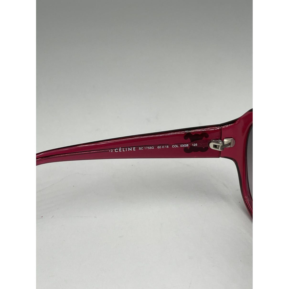 Celine Purple Plastic Sunglasses Size ONE SIZE - 4 Thumbnail
