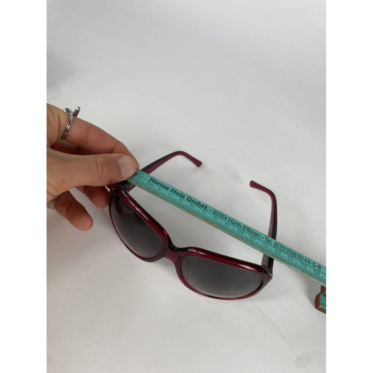 Celine Purple Plastic Sunglasses Size ONE SIZE - 5 Thumbnail