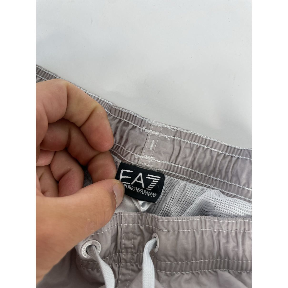 Emporio Armani Grey Polyester Swimwear Size ONE SIZE - 3 Thumbnail