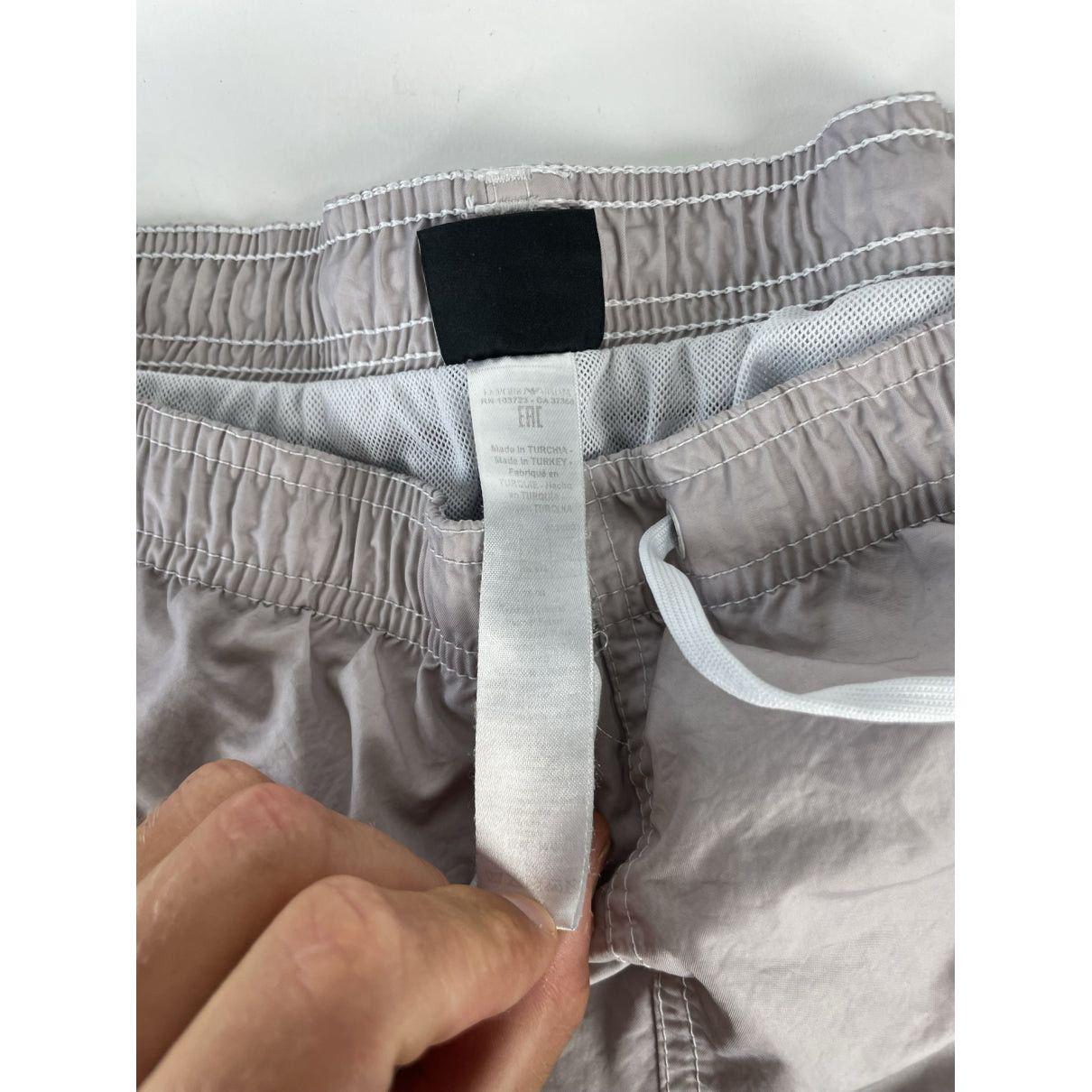 Emporio Armani Grey Polyester Swimwear Size ONE SIZE - 4 Thumbnail