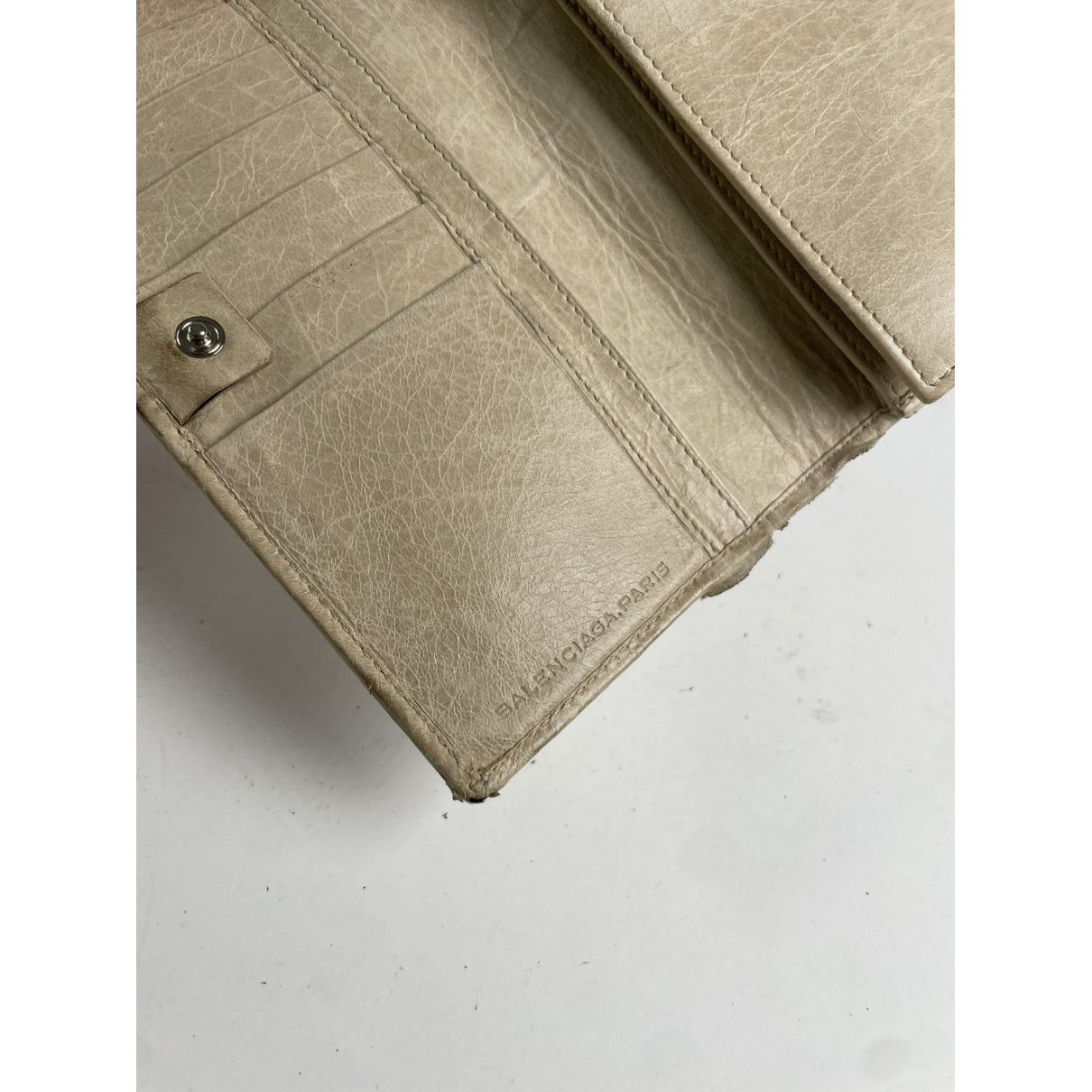 Balenciaga Beige Leather Wallet Size ONE SIZE - 4 Thumbnail