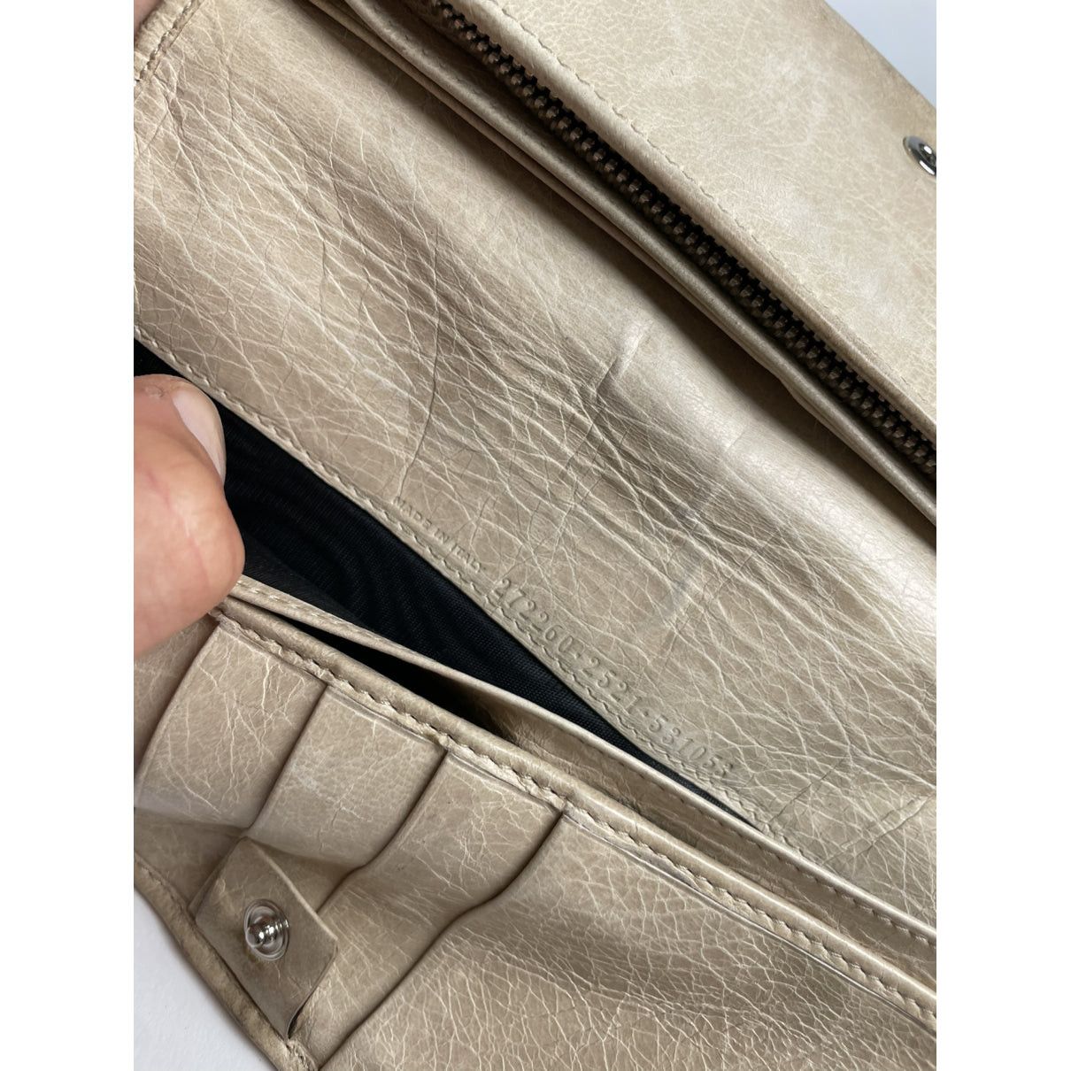 Balenciaga Beige Leather Wallet Size ONE SIZE - 5 Thumbnail