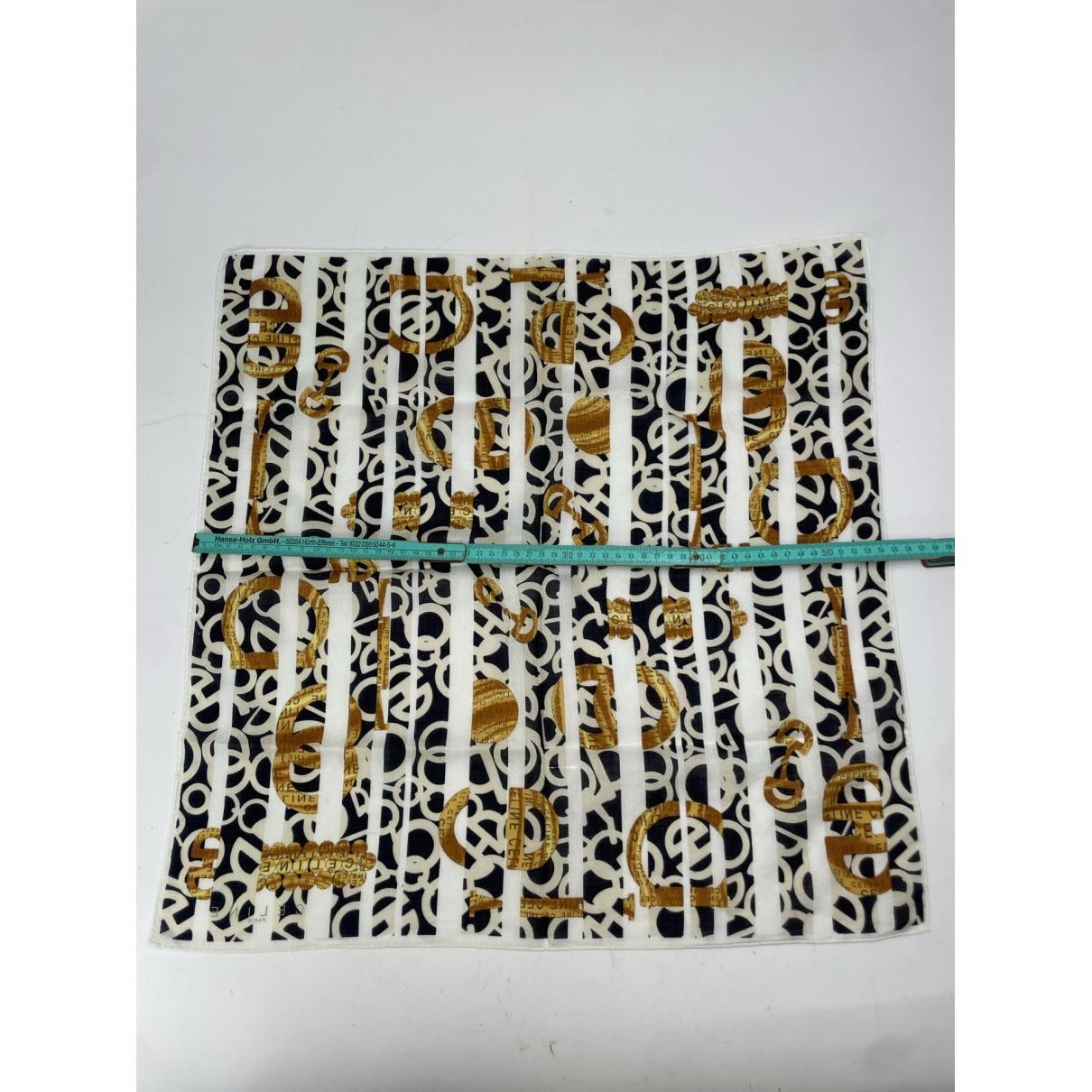 Celine Black Silk Scarf Size ONE SIZE - 5 Thumbnail