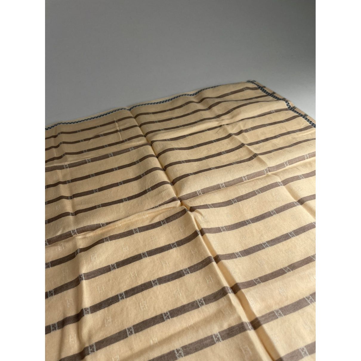 Fendi Ecru Silk Scarf Size ONE SIZE - 2 Thumbnail