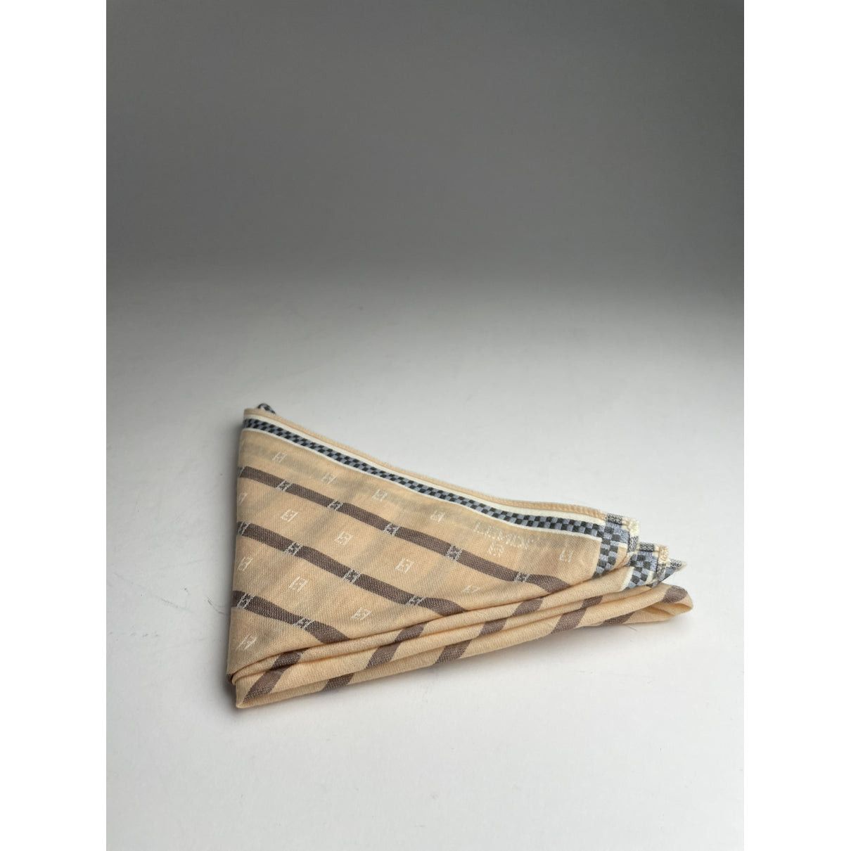 Fendi Ecru Silk Scarf Size ONE SIZE - 5 Thumbnail