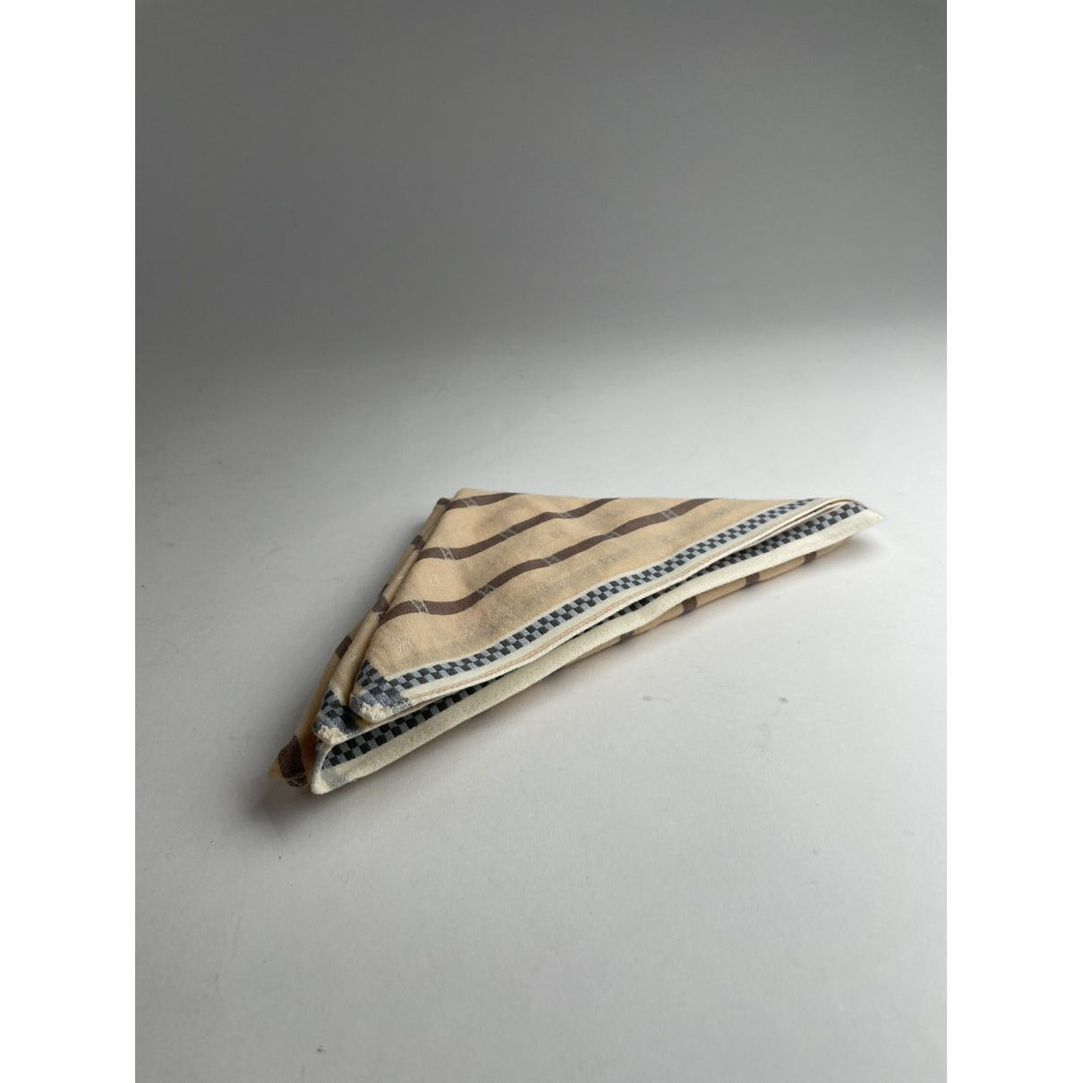 Fendi Ecru Silk Scarf Size ONE SIZE - 4 Thumbnail