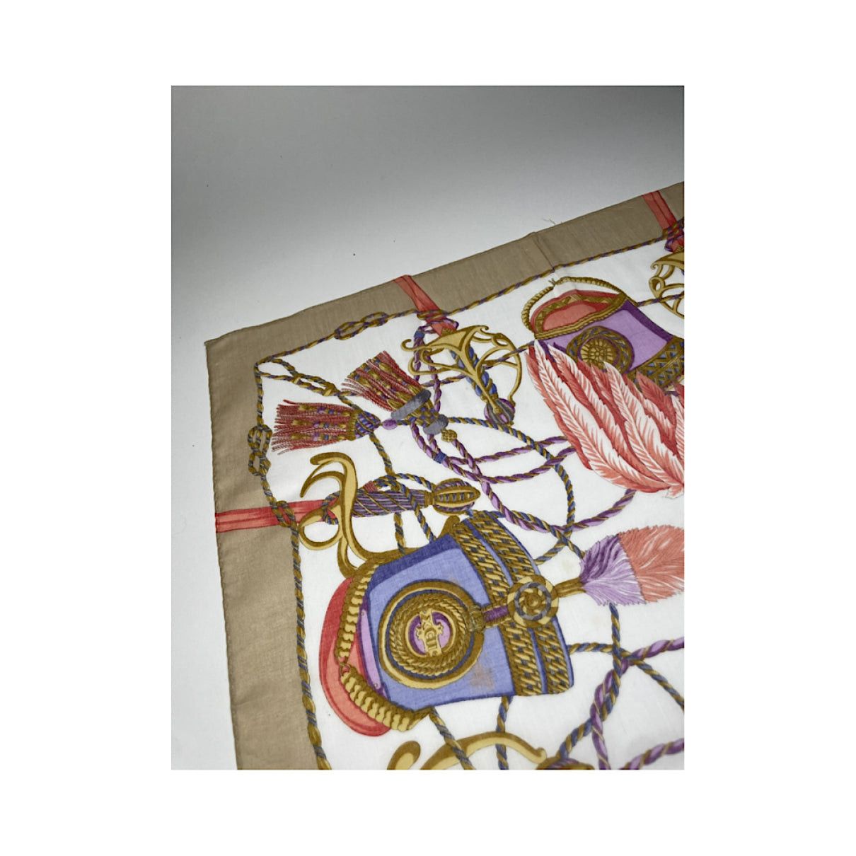 Celine Brown Silk Silk Handkerchief Size ONE SIZE - 3 Thumbnail