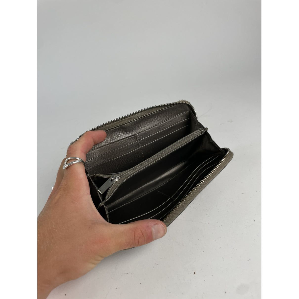 Salvatore Ferragamo Anthracite Leather Wallet Size ONE SIZE - 3 Thumbnail