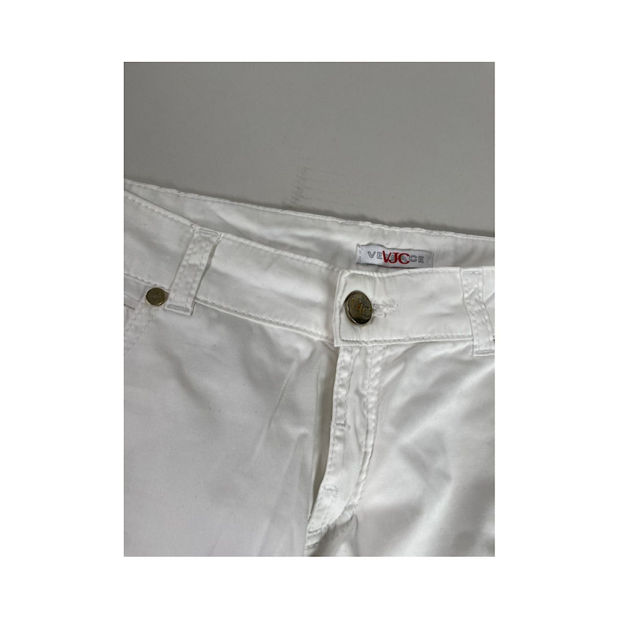 Versace White Cotton Trouser Size 30" / US 8 / IT 44 - 4 Thumbnail