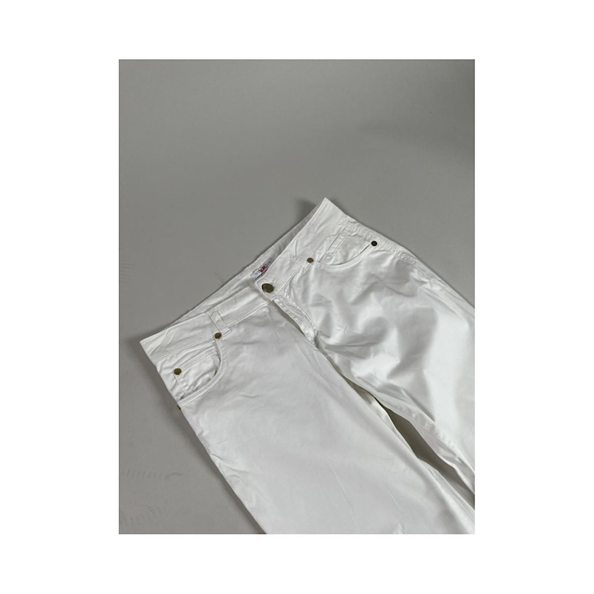 Versace White Cotton Trouser Size 30" / US 8 / IT 44 - 5 Thumbnail