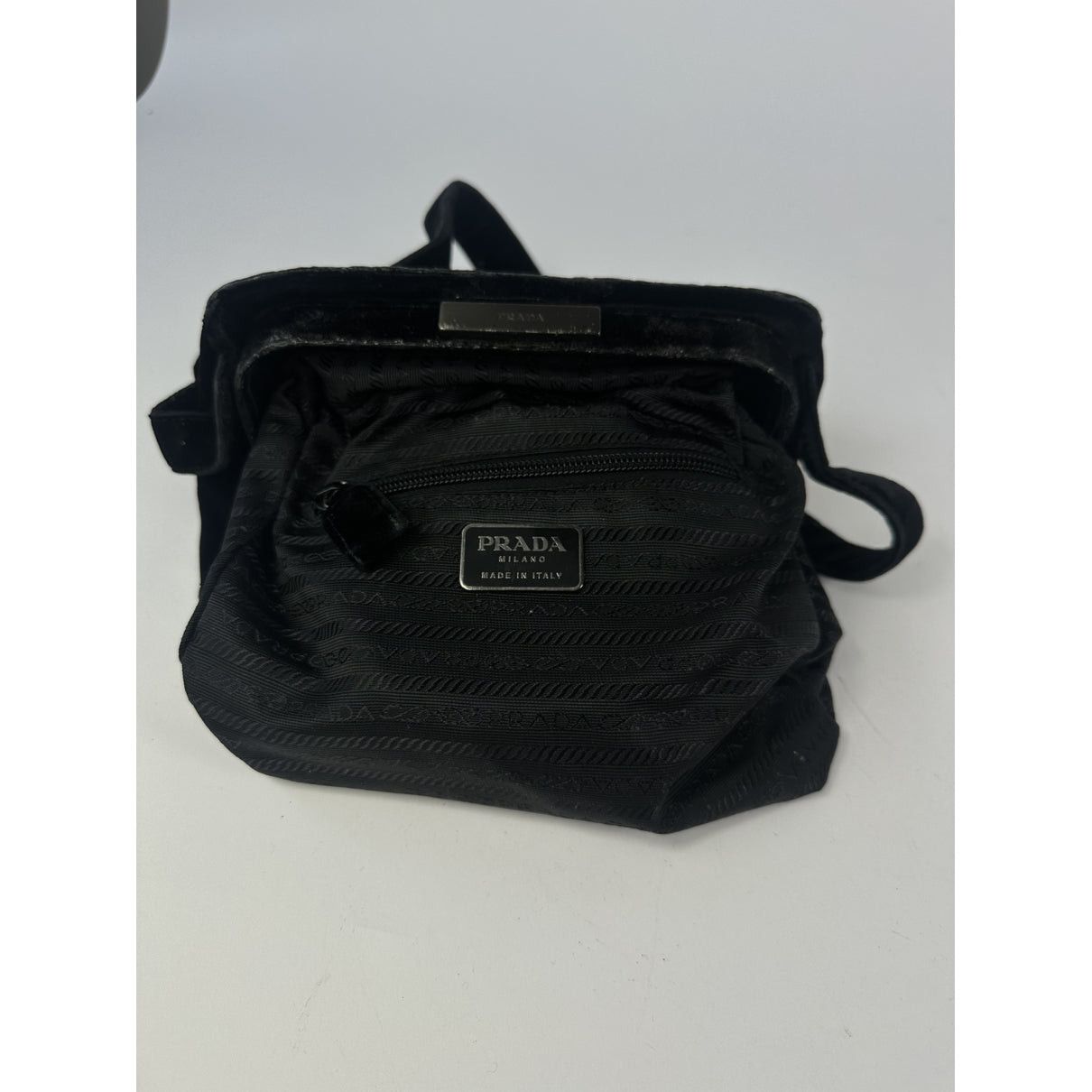 Prada Re-Edition 2002 Black Cotton Handbag Size ONE SIZE - 2 Thumbnail
