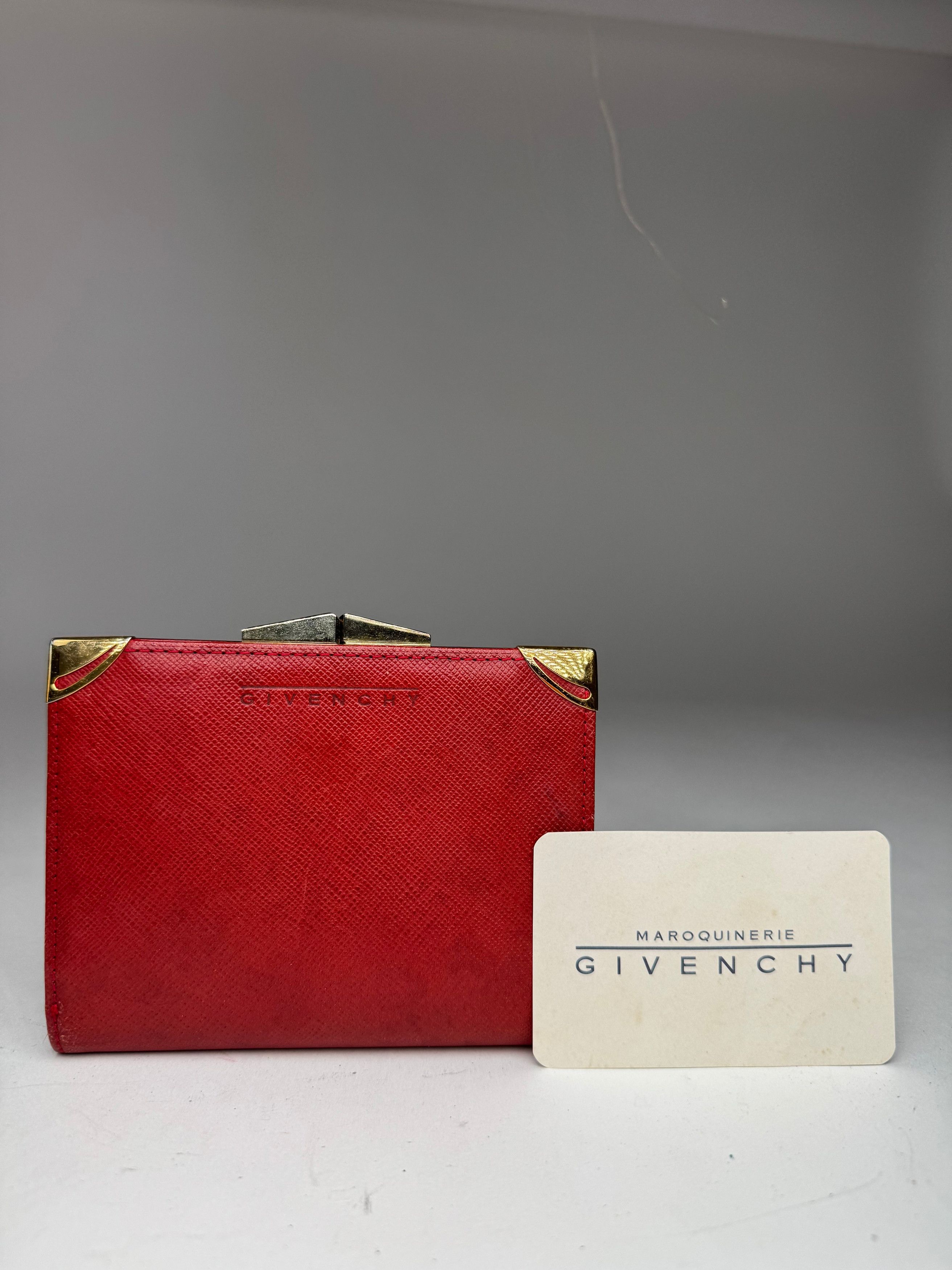 Givenchy Vintage GV3 leather wallet Red Size ONE SIZE - 6 Thumbnail