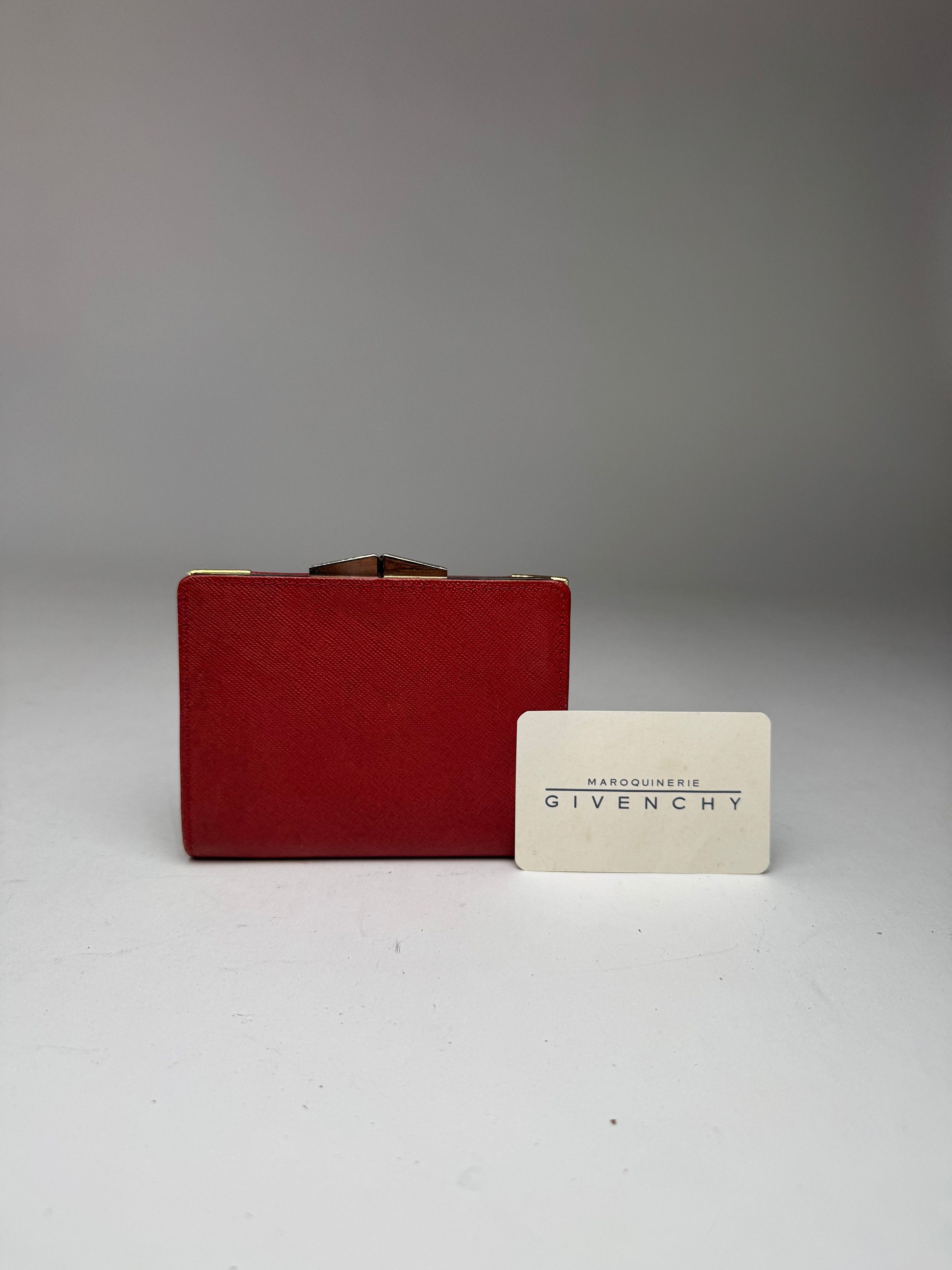 Givenchy Vintage GV3 leather wallet Red Size ONE SIZE - 2 Thumbnail