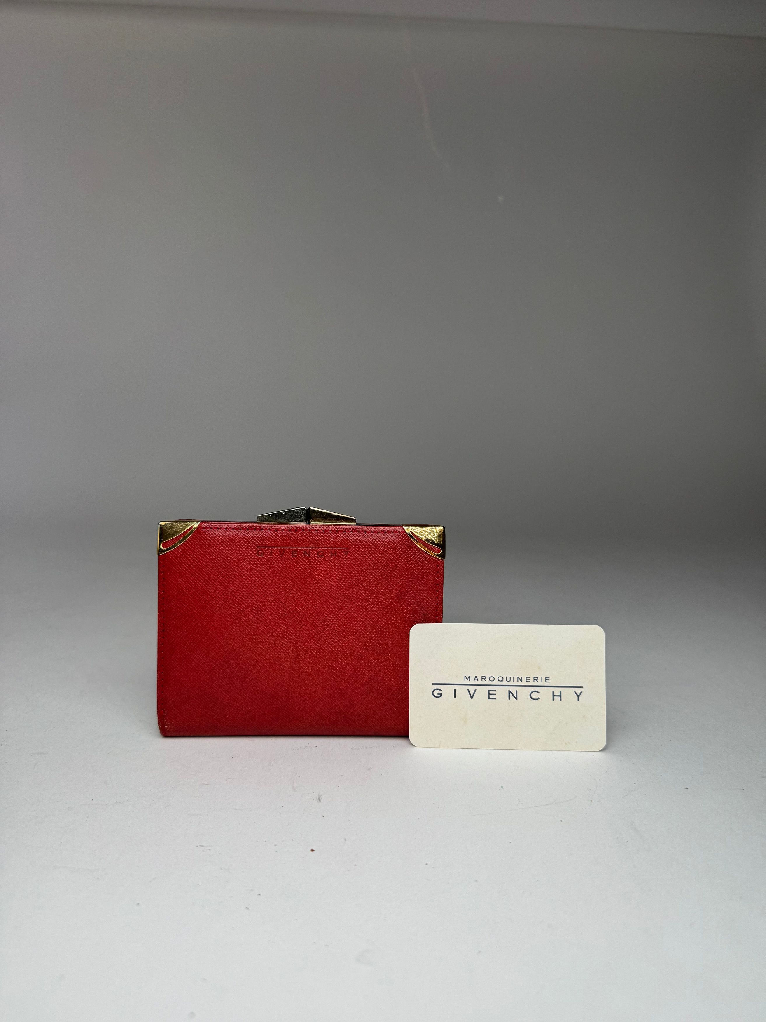 Givenchy Vintage GV3 leather wallet Red Size ONE SIZE - 11 Thumbnail