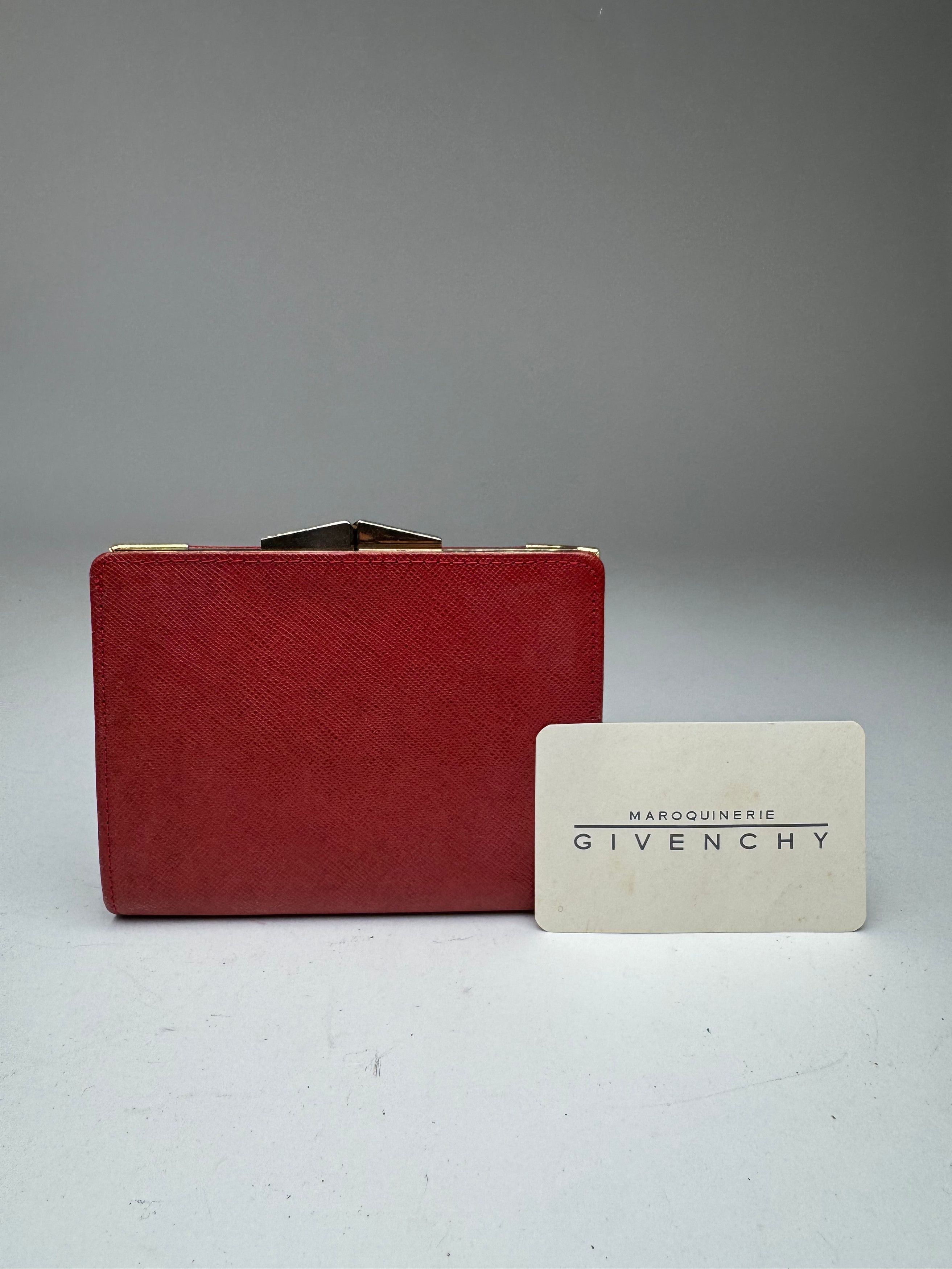 Givenchy Vintage GV3 leather wallet Red Size ONE SIZE - 5 Thumbnail