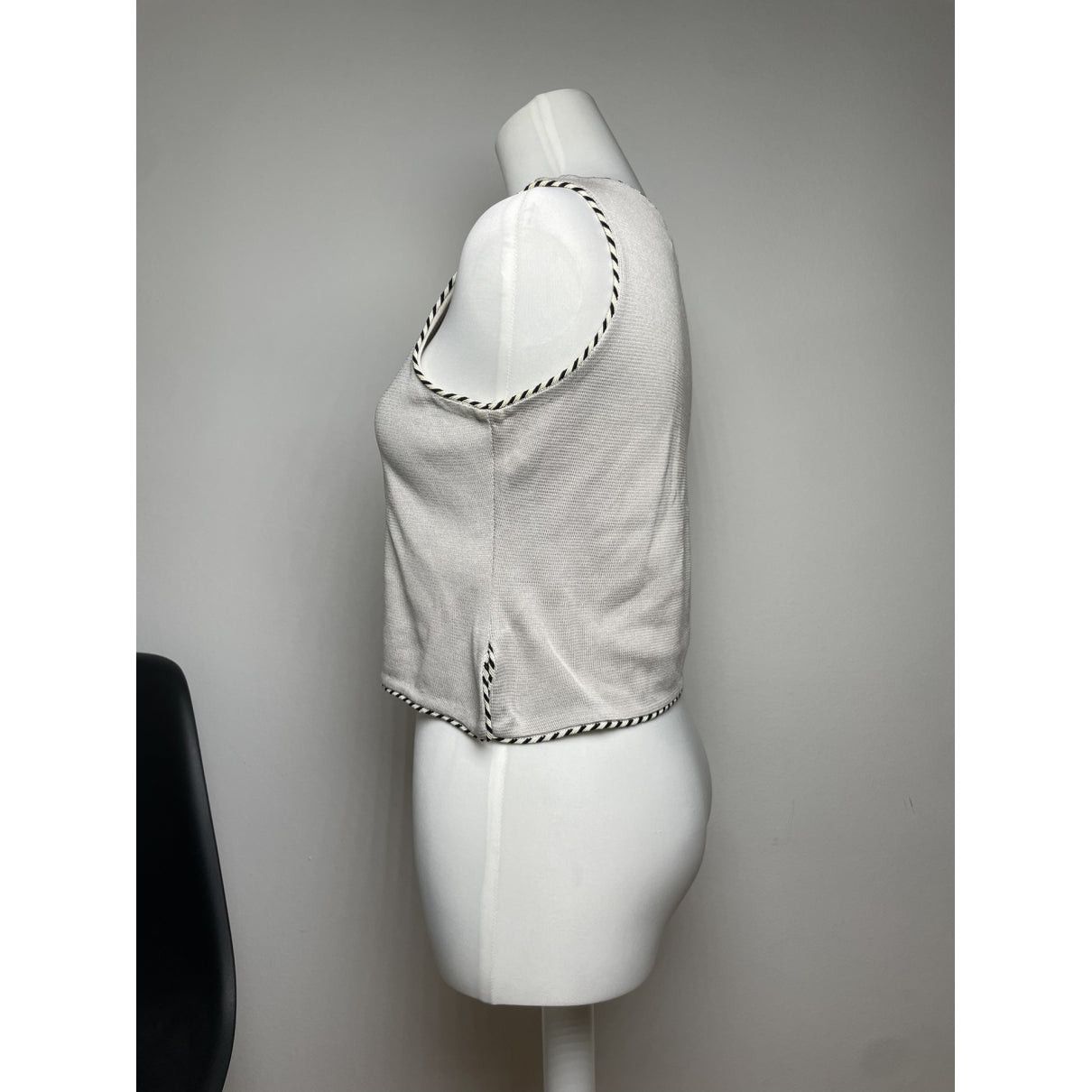 Dior J'A8 Silver Viscose Top Size M / US 6-8 / IT 42-44 - 3 Thumbnail