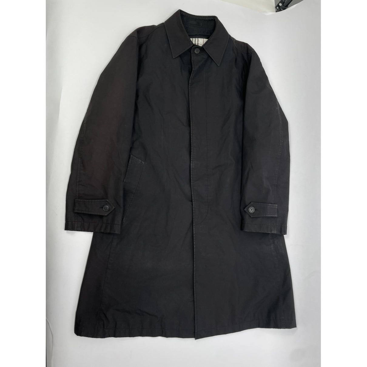 Burberry Black Polyester Coat Size L / US 10 / IT 46 - 2 Thumbnail