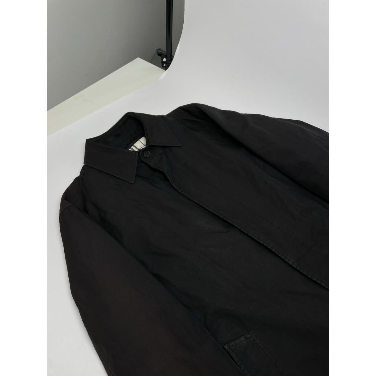 Burberry Black Polyester Coat Size L / US 10 / IT 46 - 3 Thumbnail