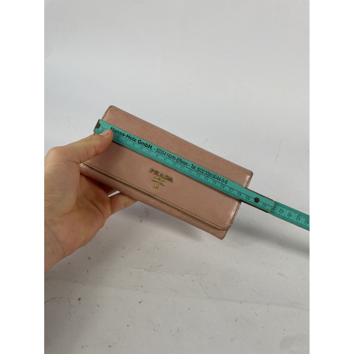 Prada Diagramme Pink Leather Wallet Size ONE SIZE - 5 Thumbnail