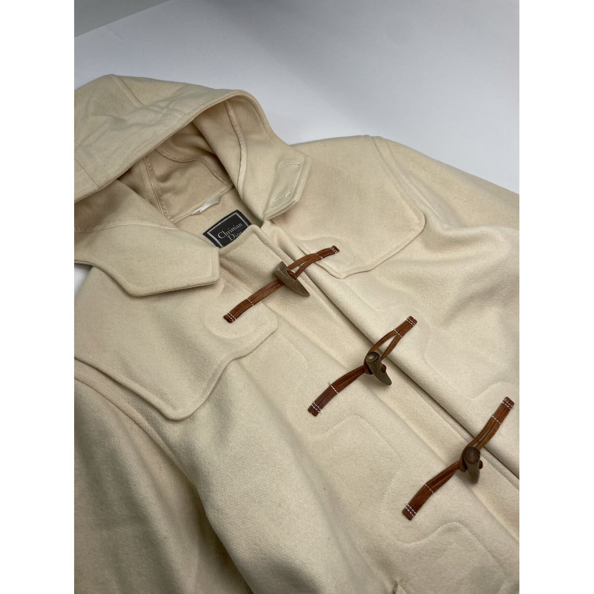Dior Beige Wool Trench Coat Size L / US 10 / IT 46 - 3 Thumbnail
