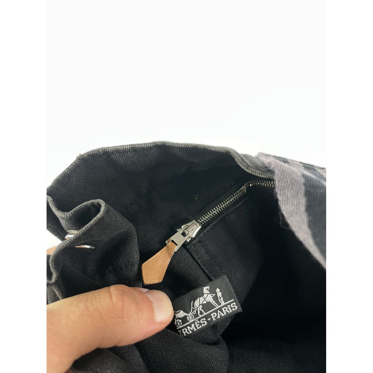 Other Hermès Black Cotton Handbag Size ONE SIZE - 4 Thumbnail