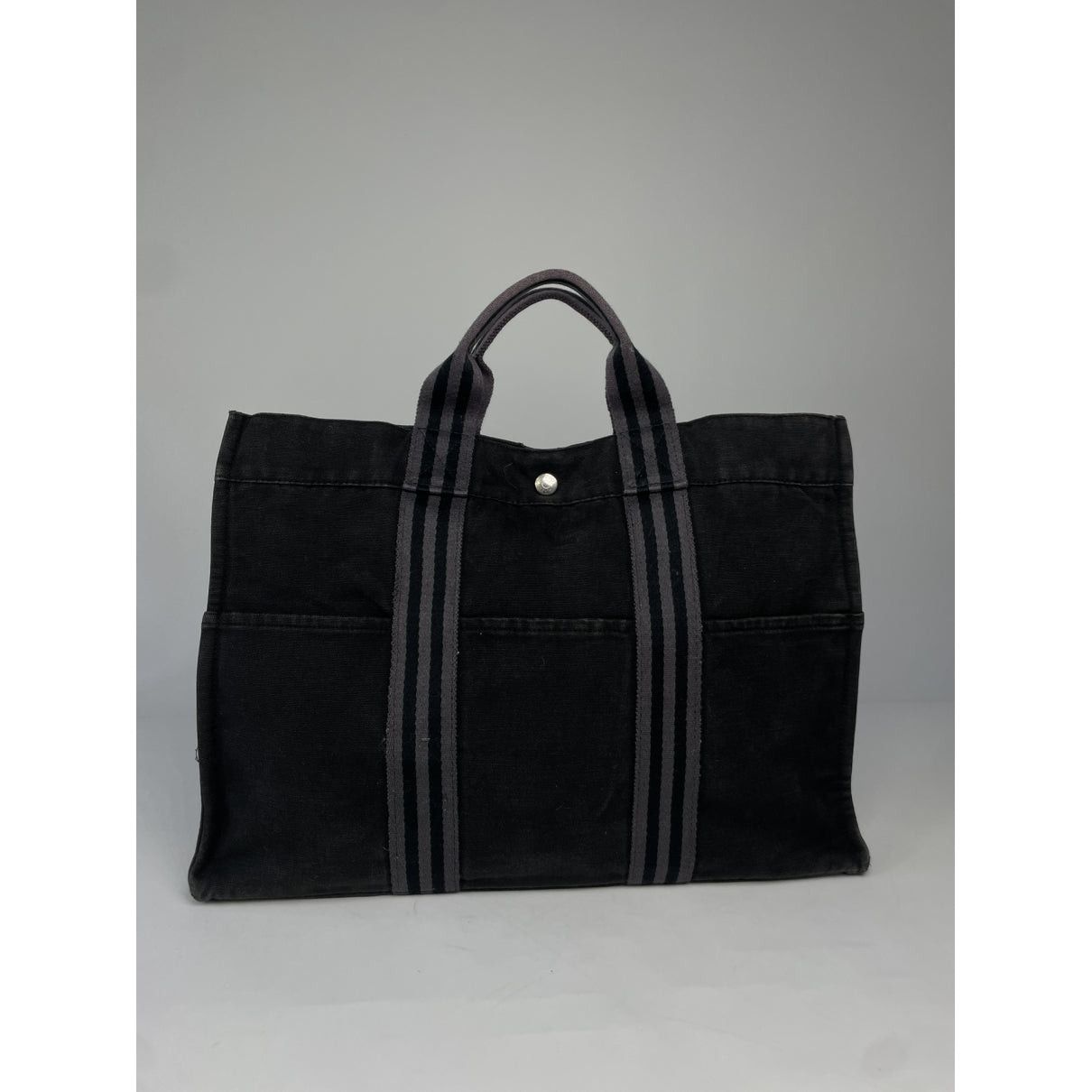Other Hermès Black Cotton Handbag Size ONE SIZE - 3 Thumbnail