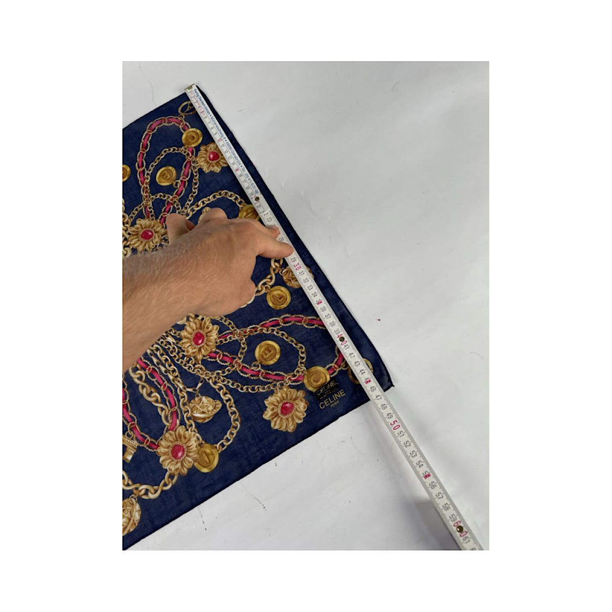 Celine Black Silk Silk Handkerchief Size ONE SIZE - 5 Thumbnail
