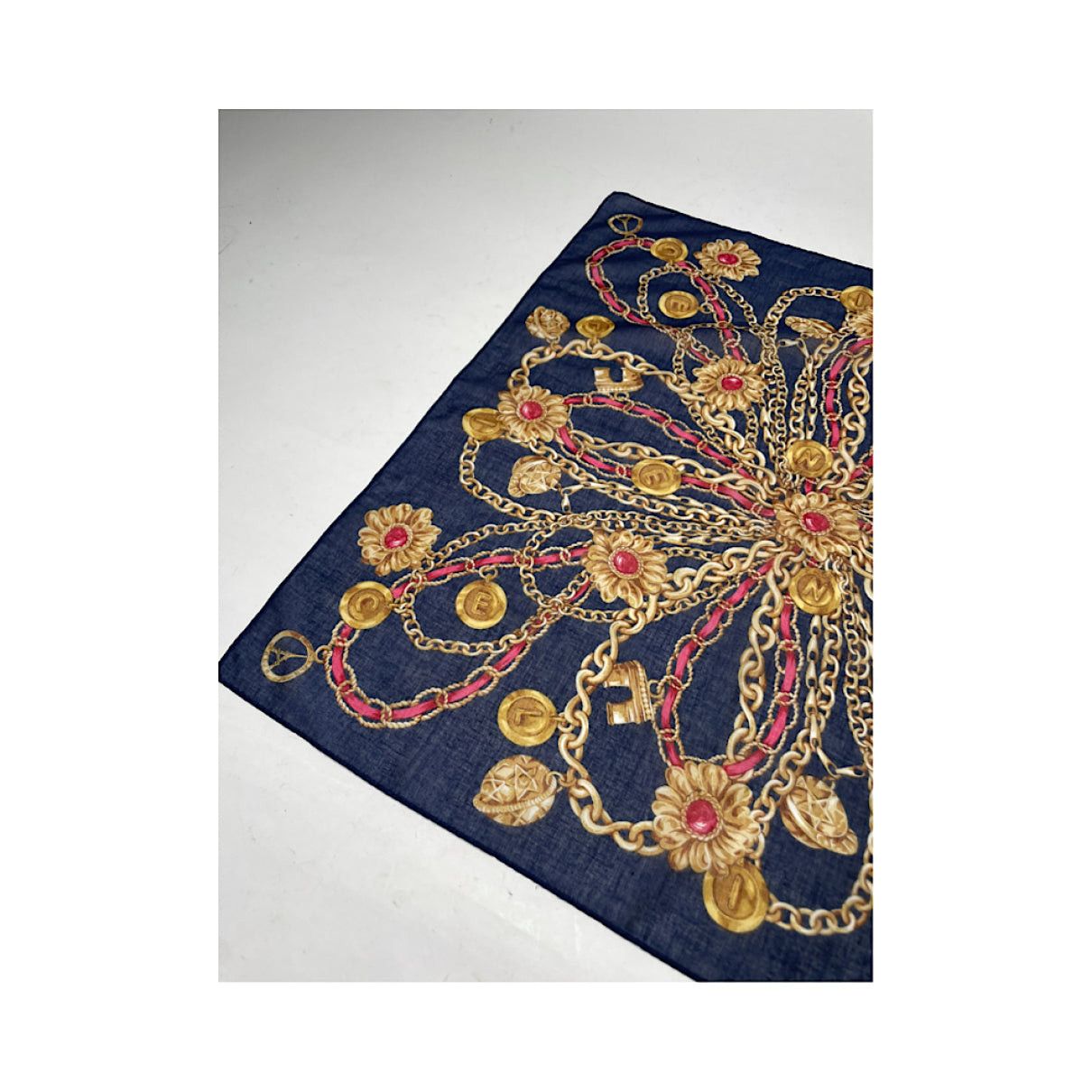 Celine Black Silk Silk Handkerchief Size ONE SIZE - 3 Thumbnail