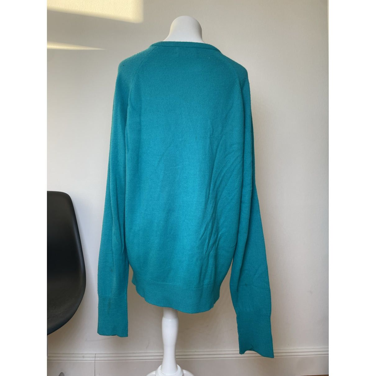 Dior Turquoise Wool Knitwear & Sweatshirt Size M / US 6-8 / IT 42-44 - 5 Thumbnail