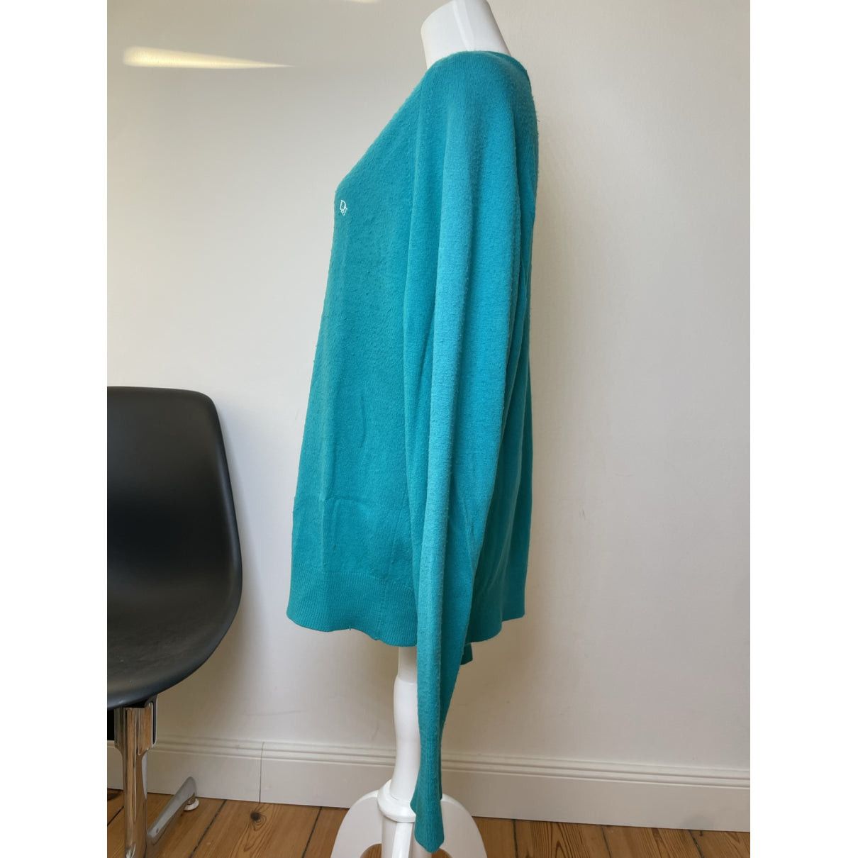 Dior Turquoise Wool Knitwear & Sweatshirt Size M / US 6-8 / IT 42-44 - 3 Thumbnail