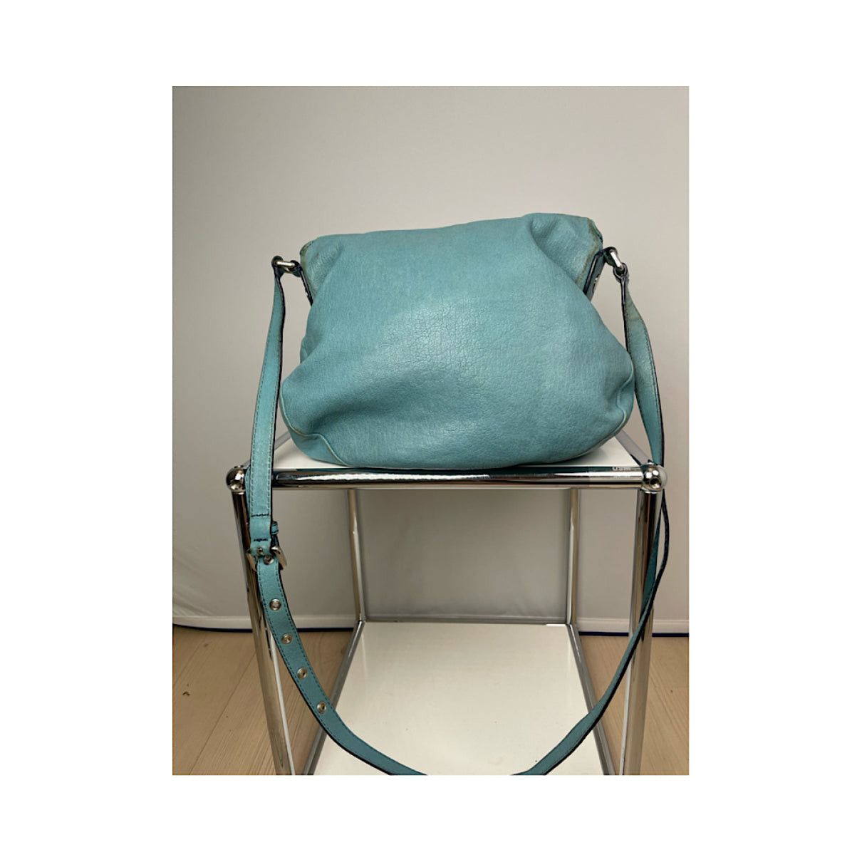 Marc Jacobs Downtown Blue Leather Handbag Size ONE SIZE - 5 Thumbnail