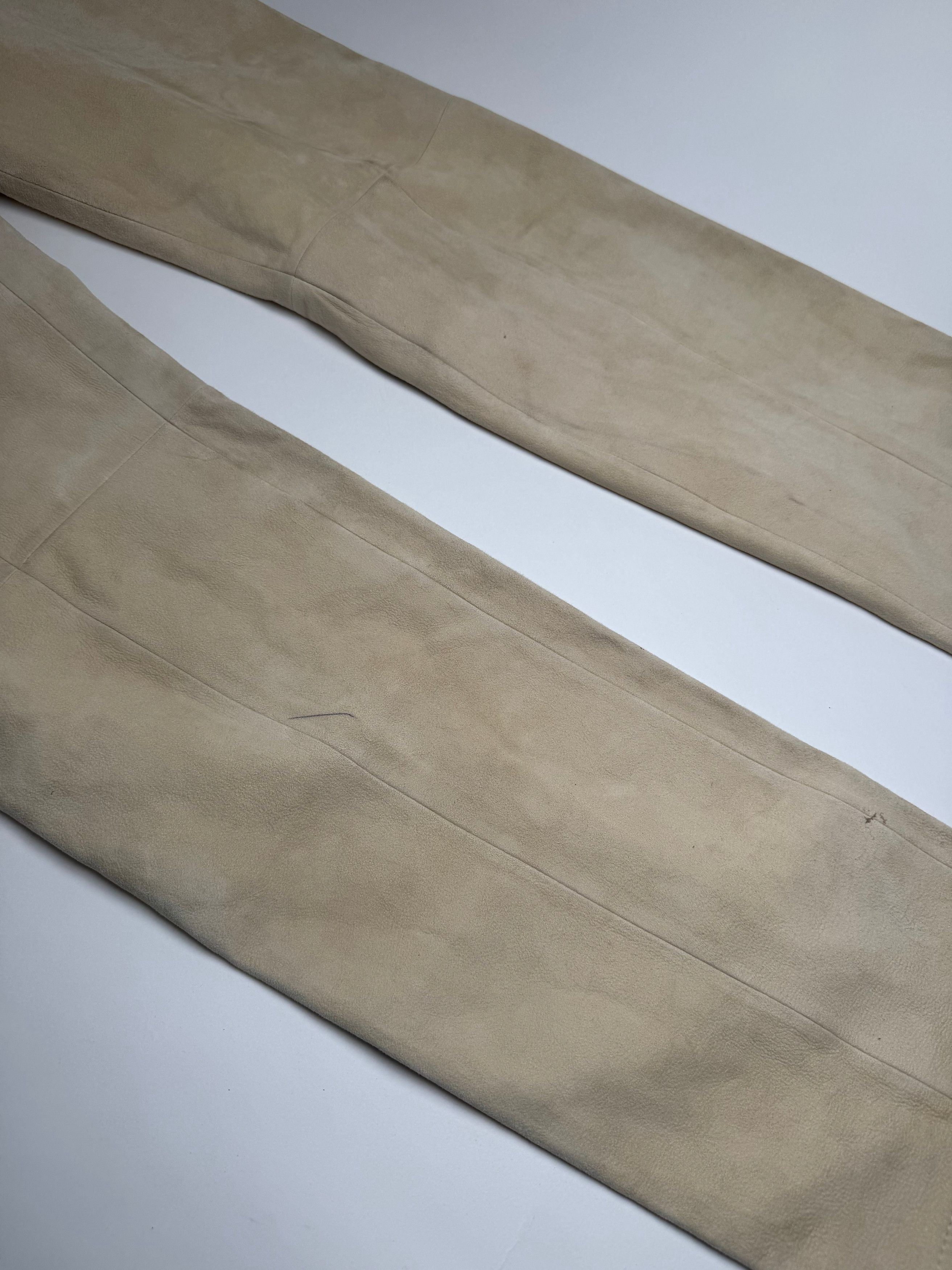 Loewe Vintage Madrid Nappa Leather Pants Beige 38/M Size 27" / US 4 / IT 40 - 7 Thumbnail