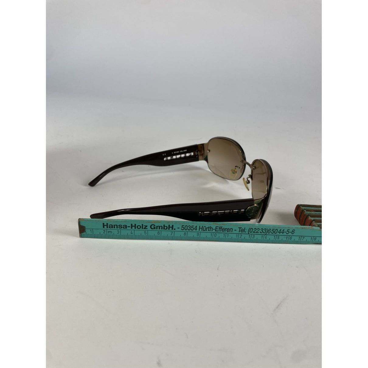 Celine Brown Plastic Sunglasses Size ONE SIZE - 4 Thumbnail