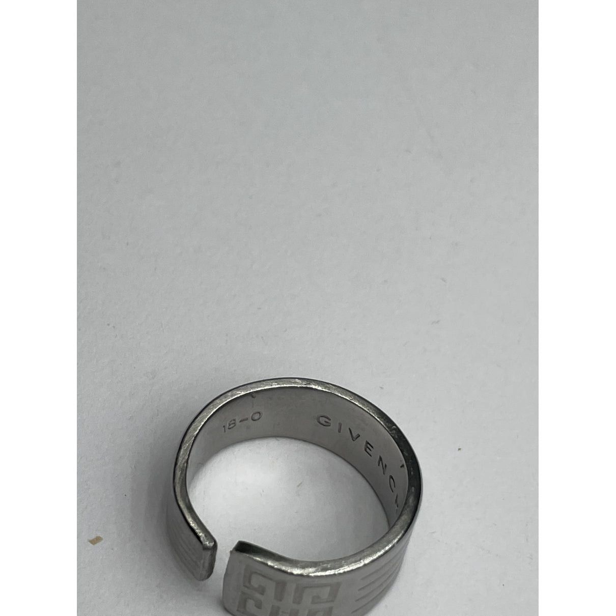Givenchy Silver Steel Ring Size ONE SIZE - 5 Thumbnail
