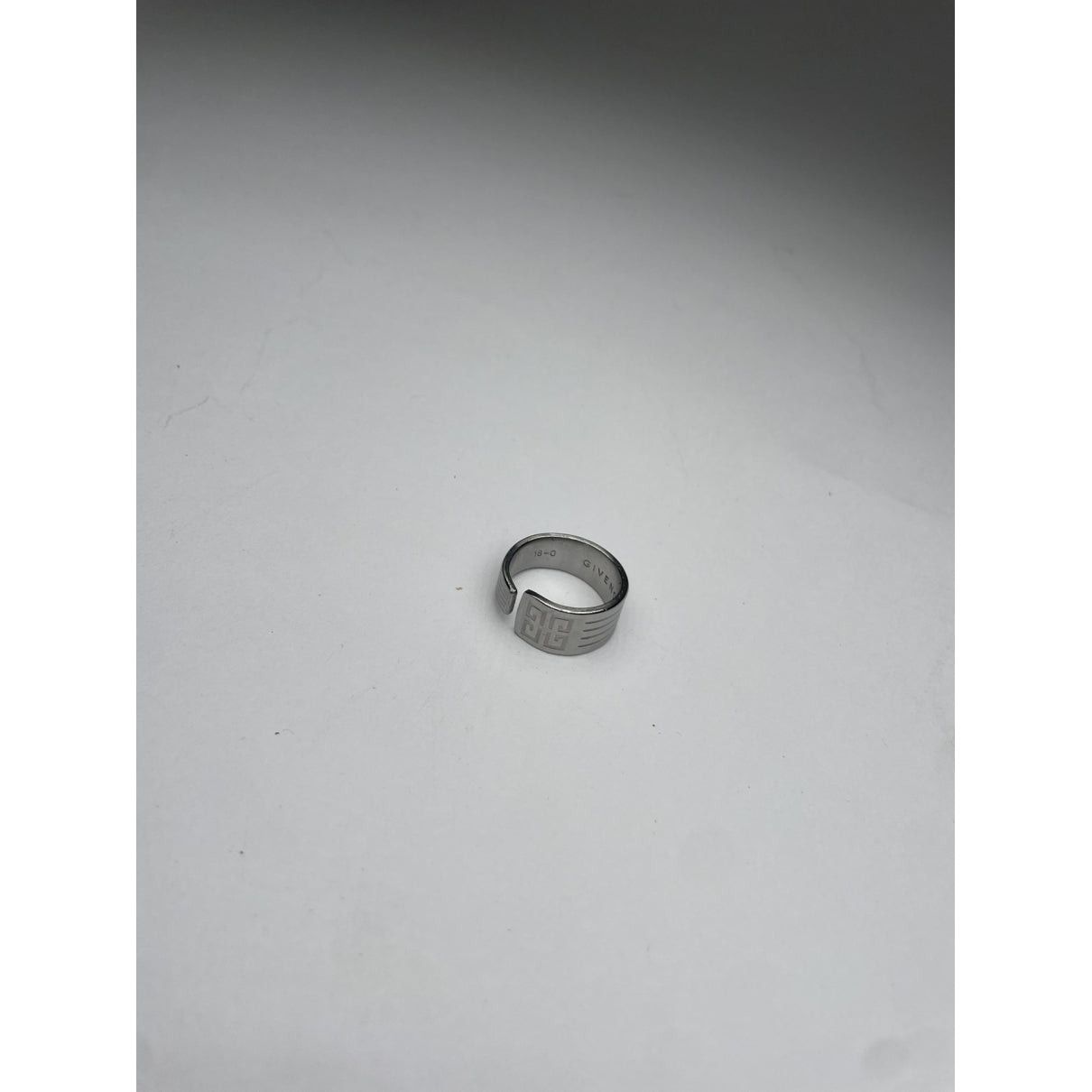 Givenchy Silver Steel Ring Size ONE SIZE - 2 Thumbnail