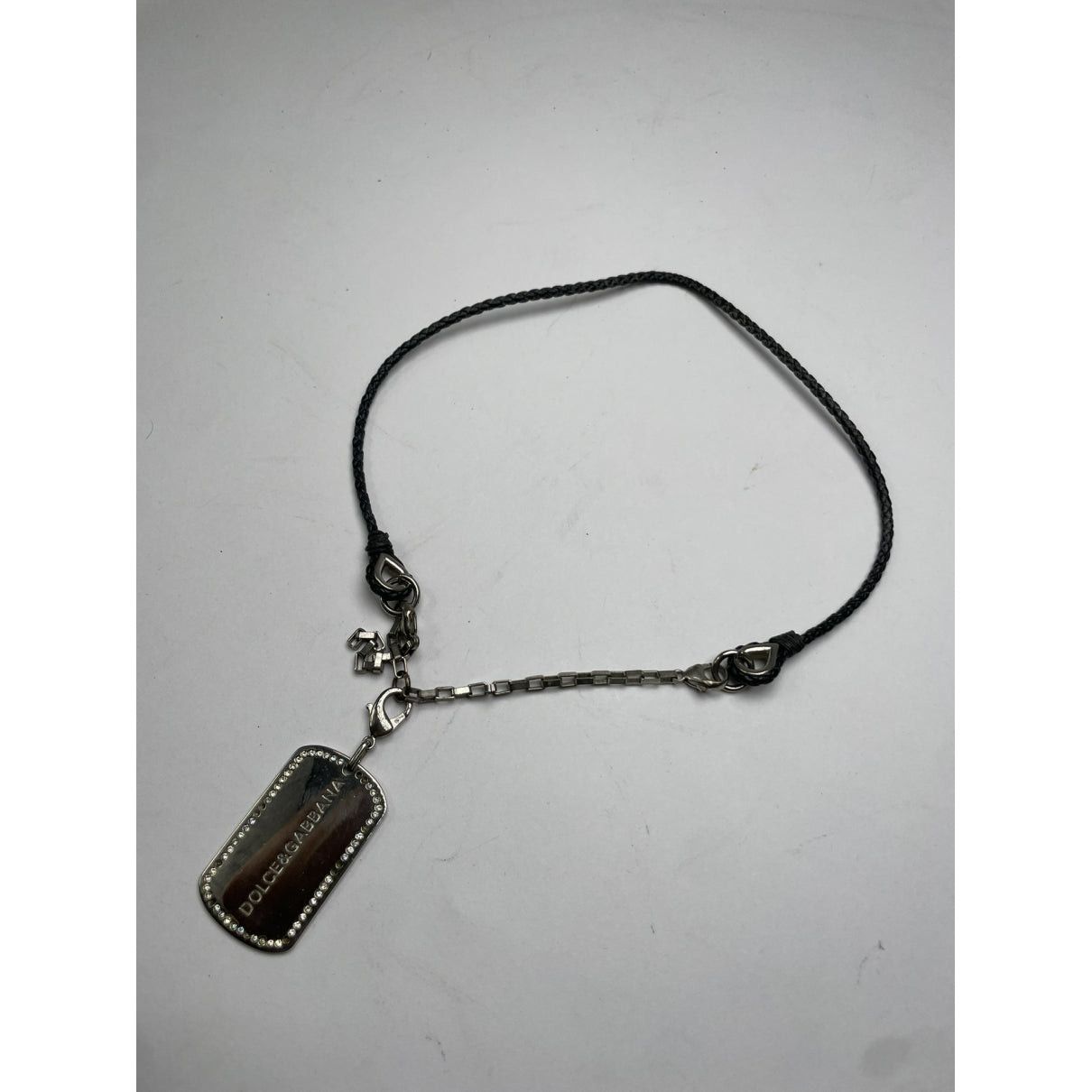 Dolce & Gabbana Silver Steel Necklace Size ONE SIZE - 2 Thumbnail