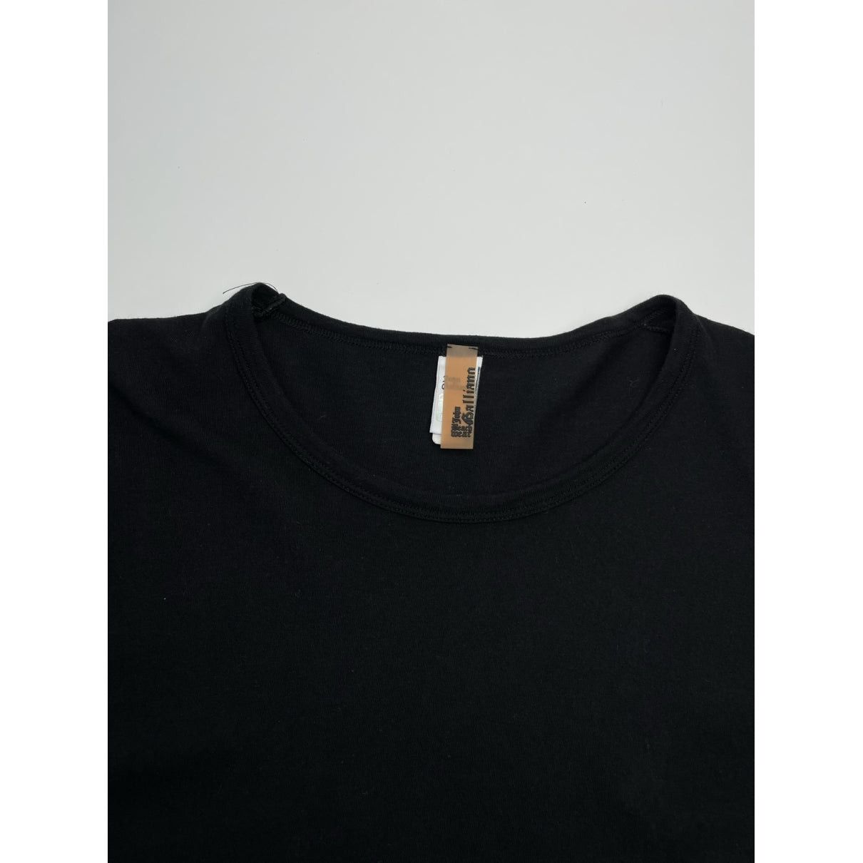John Galliano Black Cotton Top Size L / US 10 / IT 46 - 4 Thumbnail