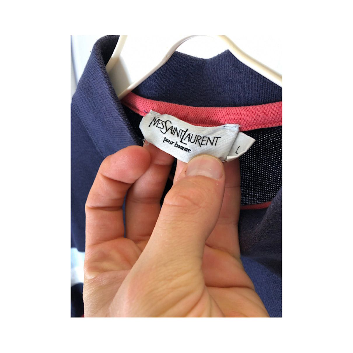 Yves Saint Laurent Black Cotton Polo Shirt Size M / US 6-8 / IT 42-44 - 3 Thumbnail