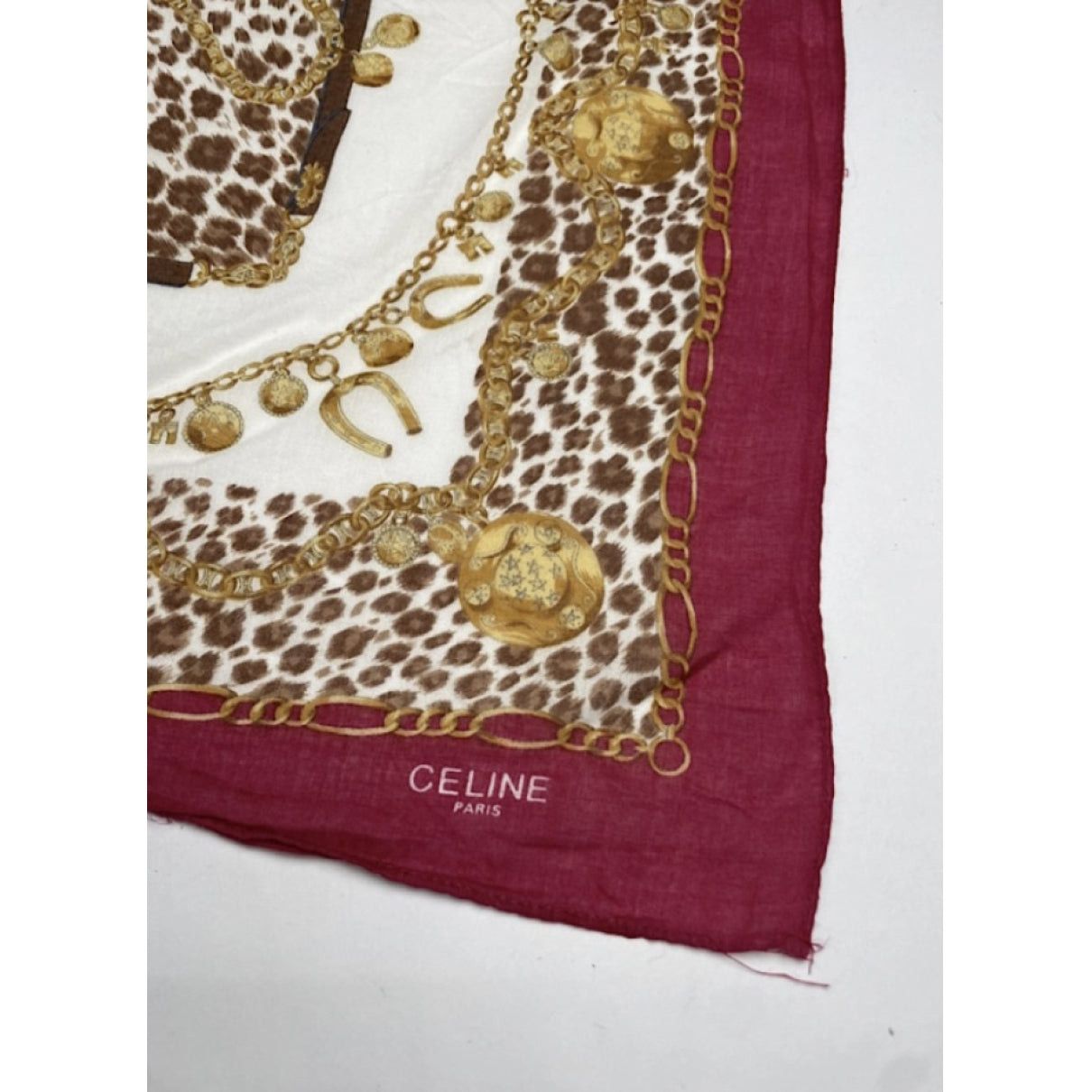 Celine Multicolour Silk Scarf Size ONE SIZE - 2 Thumbnail